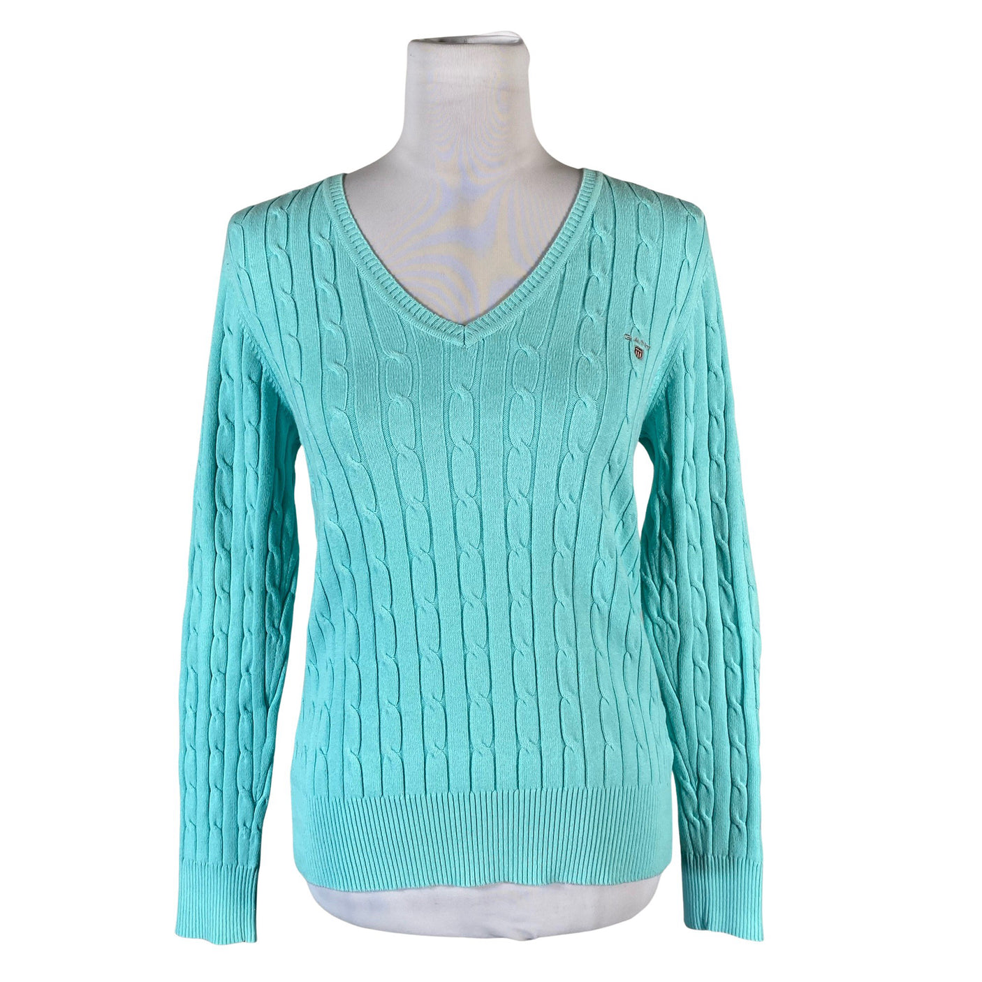 Naisten Gant - Neulepaita, koko 38 - Turkoosi (1)
