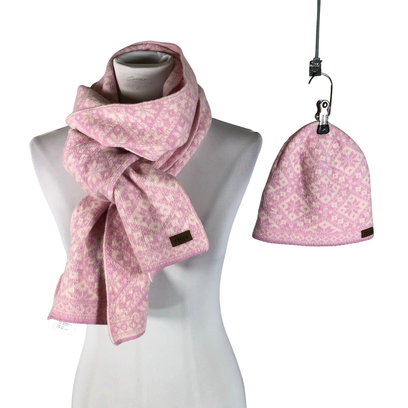 Naisten Sätila - Talvipipo, koko 52 - 54 cm - Vaaleanpunainen (1)