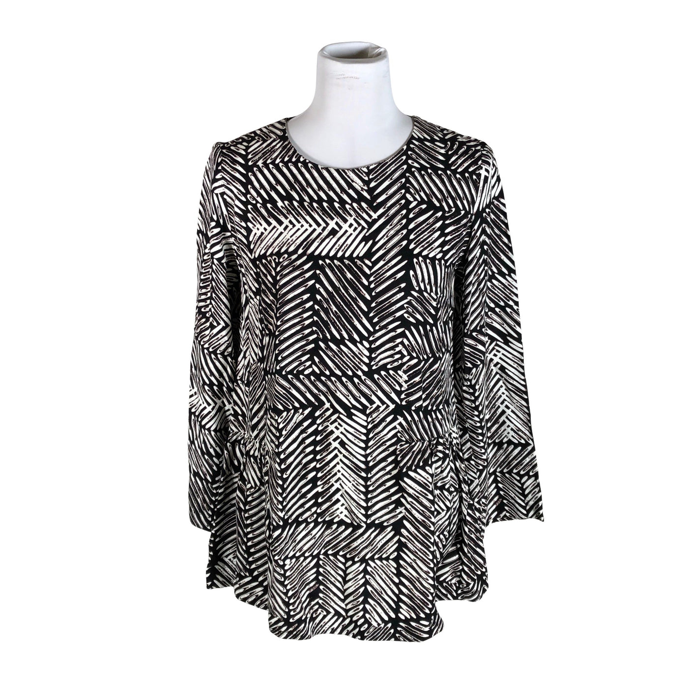 Naisten Marimekko - Sifonkitunika, koko 34 - Musta (1)