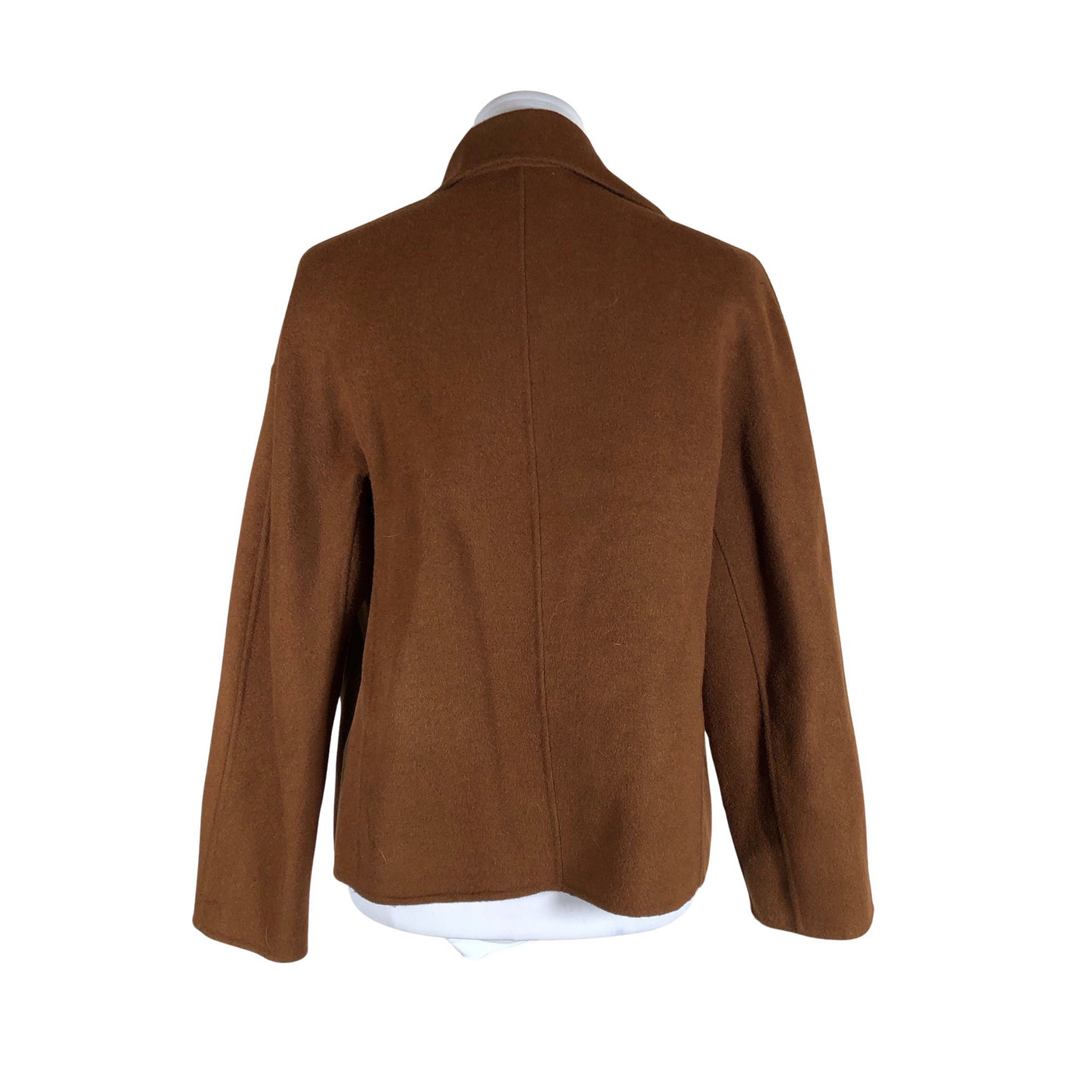 Naisten Massimo Dutti - Villakangastakki, koko 36 - Ruskea (2)