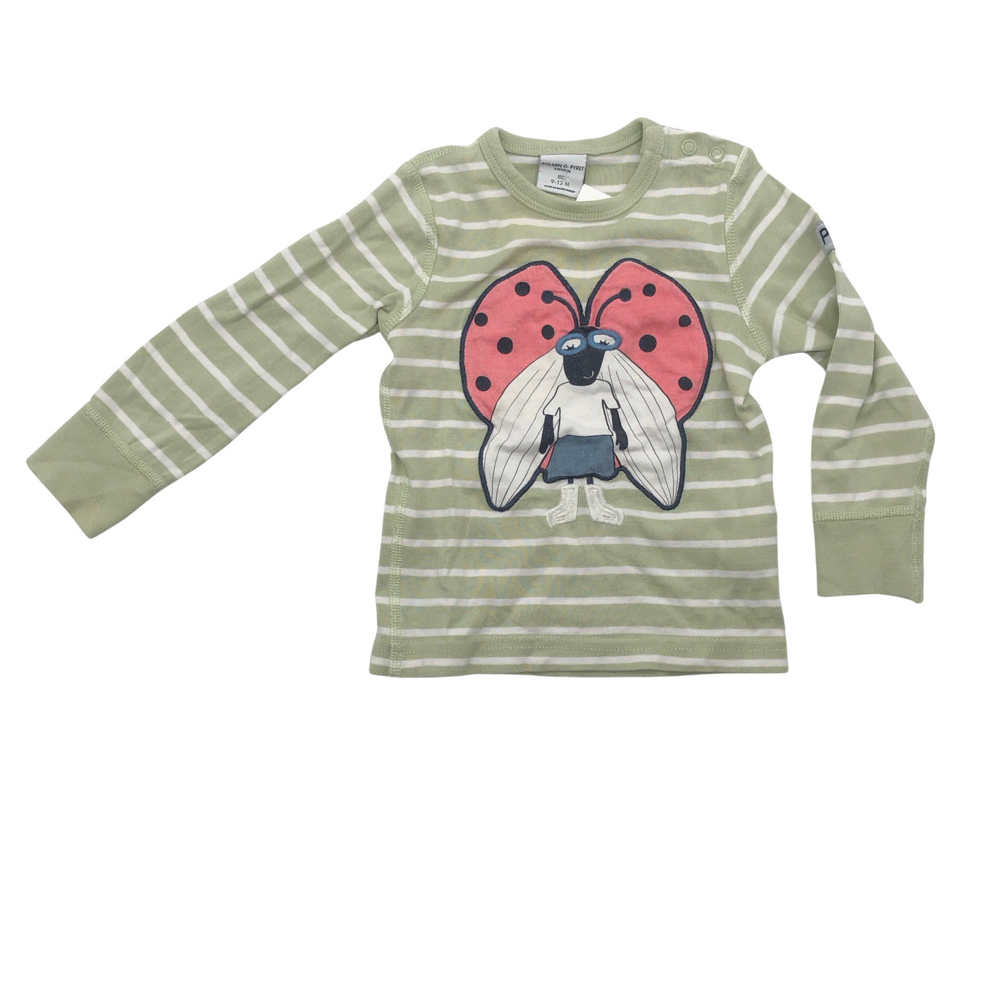 Unisex Polarn O. Pyret - Trikoopaita, koko 74 - 80 - Vihreä (1)