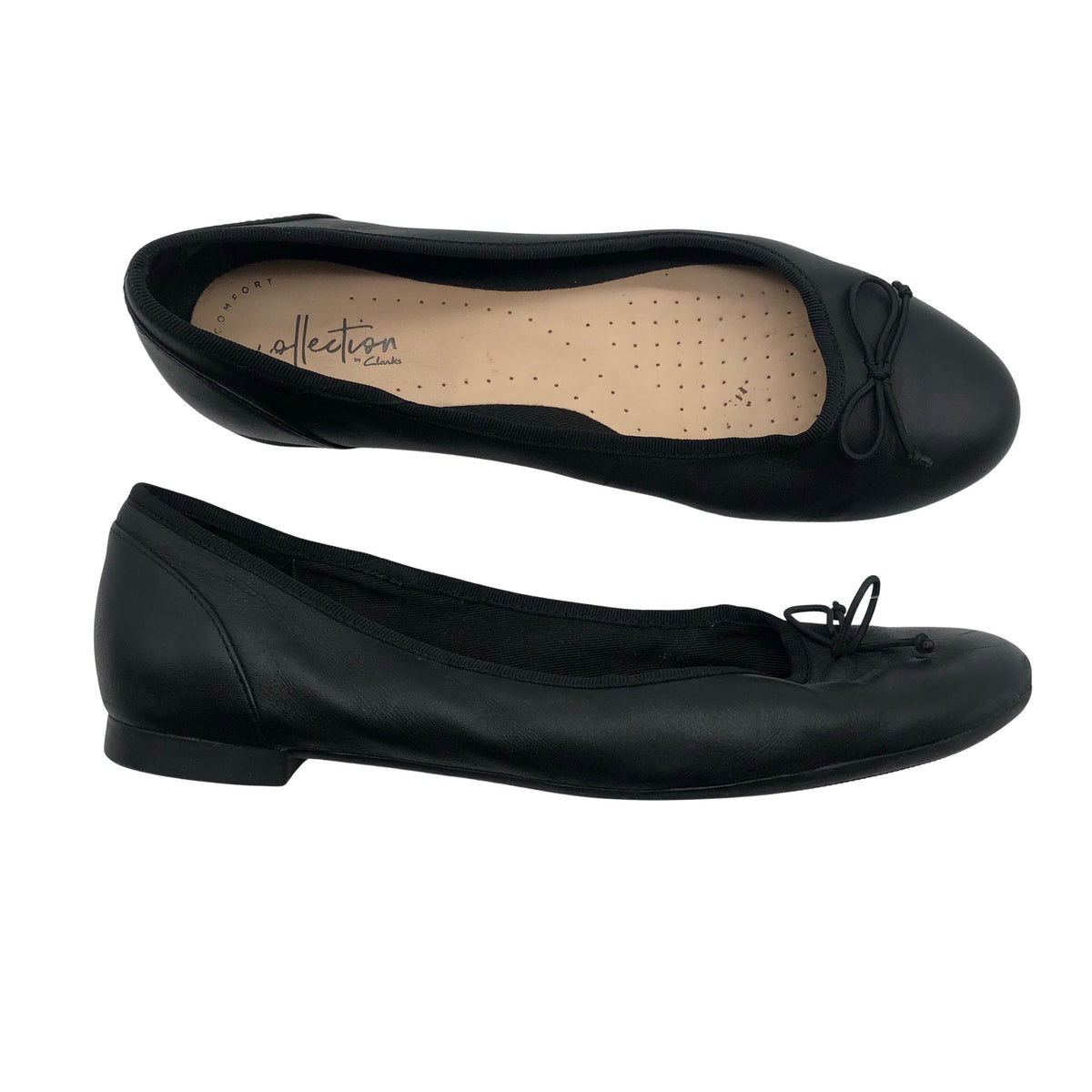 Naisten Clarks - Ballerinat, koko 39 - Musta (1)