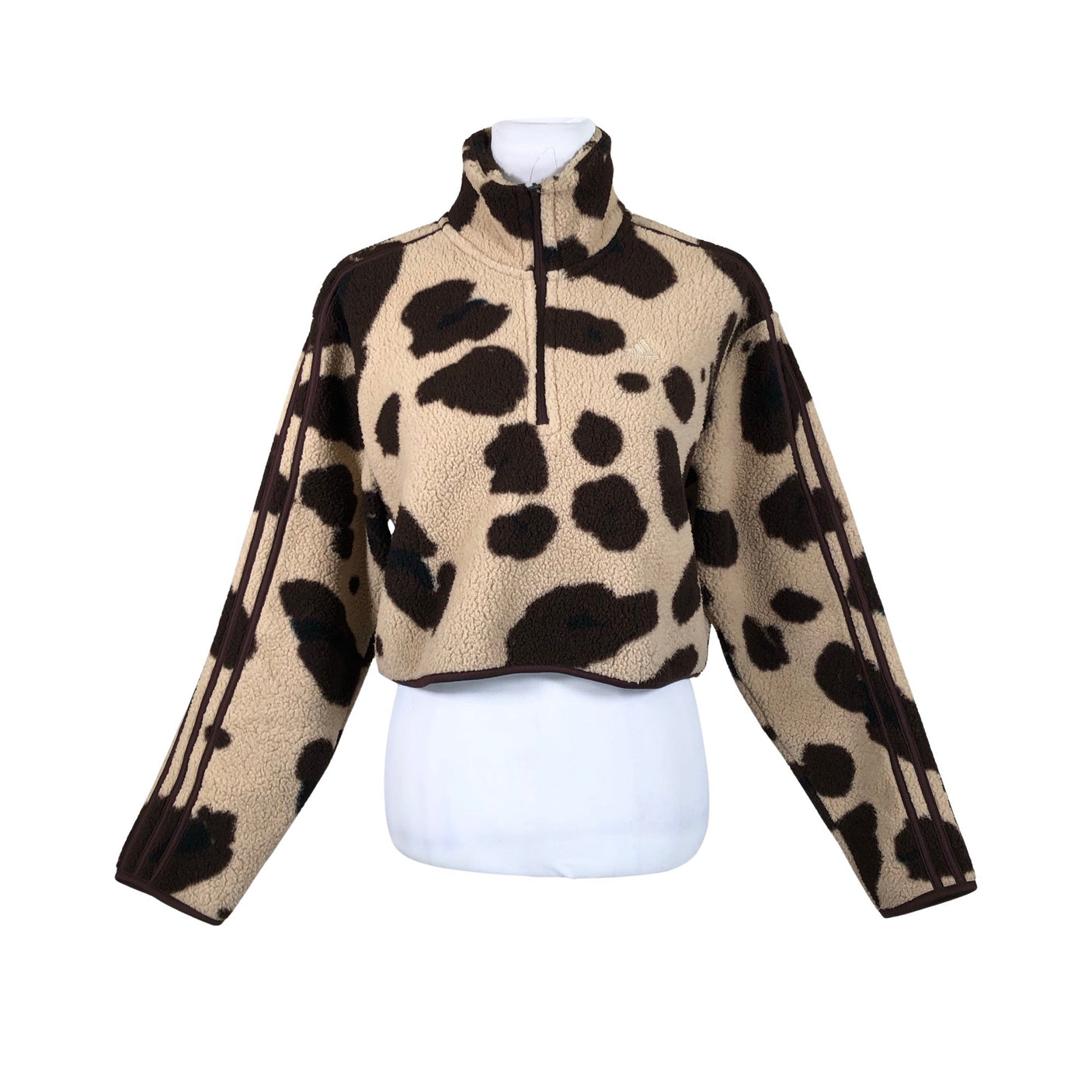 Naisten Adidas - Fleecepaita, koko 40 - Beige (1)