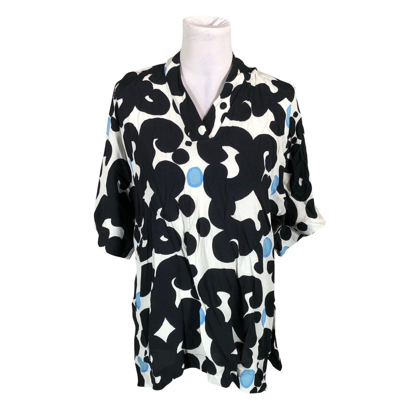 Naisten Marimekko - Sifonkitunika, koko 36 - Musta (1)