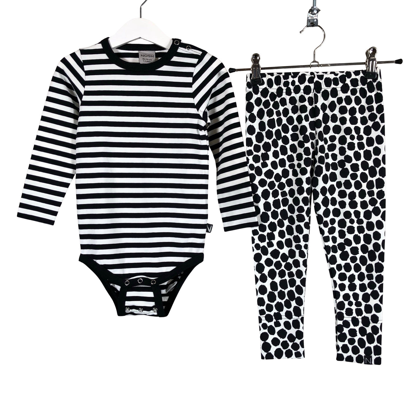 Unisex NOSH - Body, koko 86 - 92 - Musta (1)