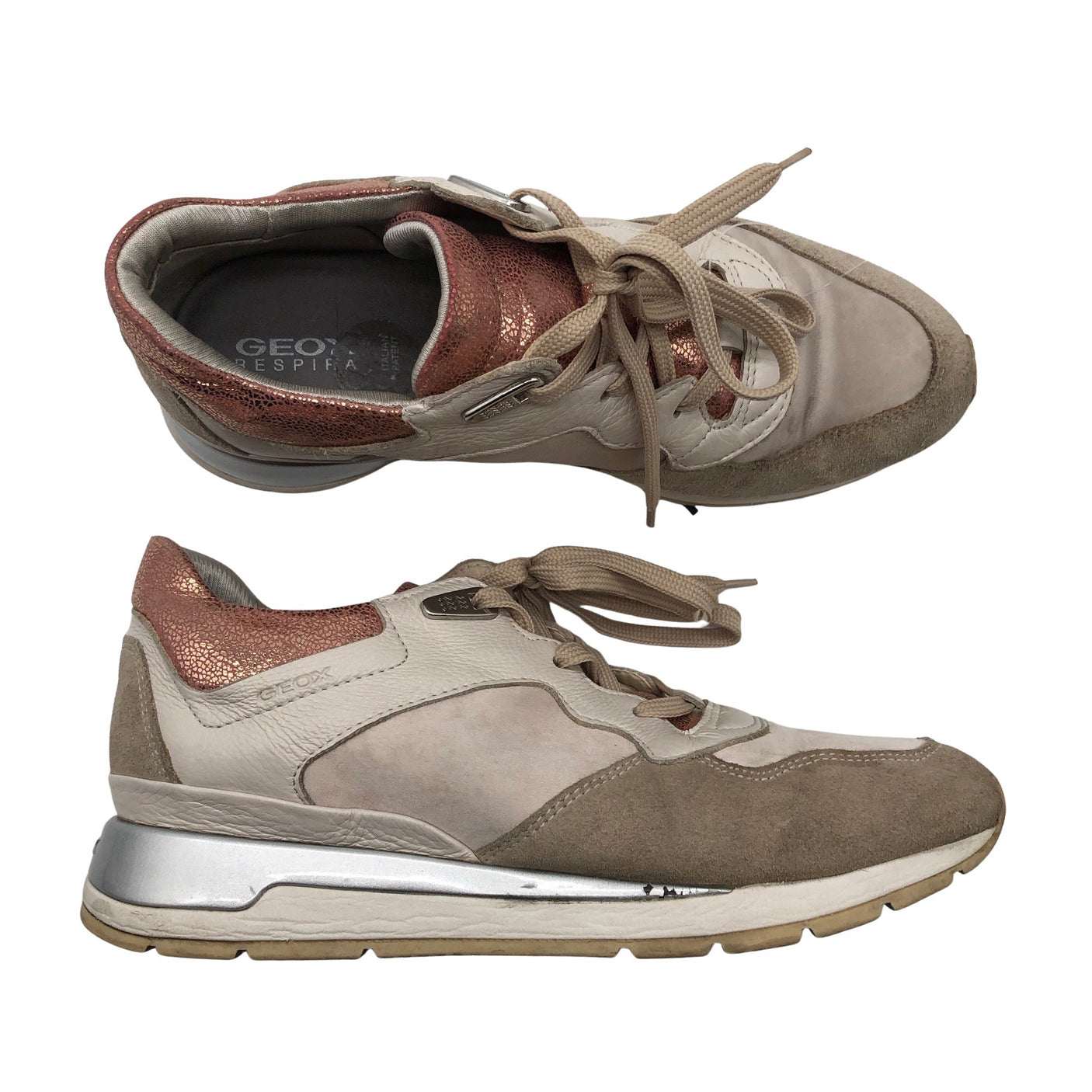 Naisten Geox - Tennarit, koko 37 - Beige (1)