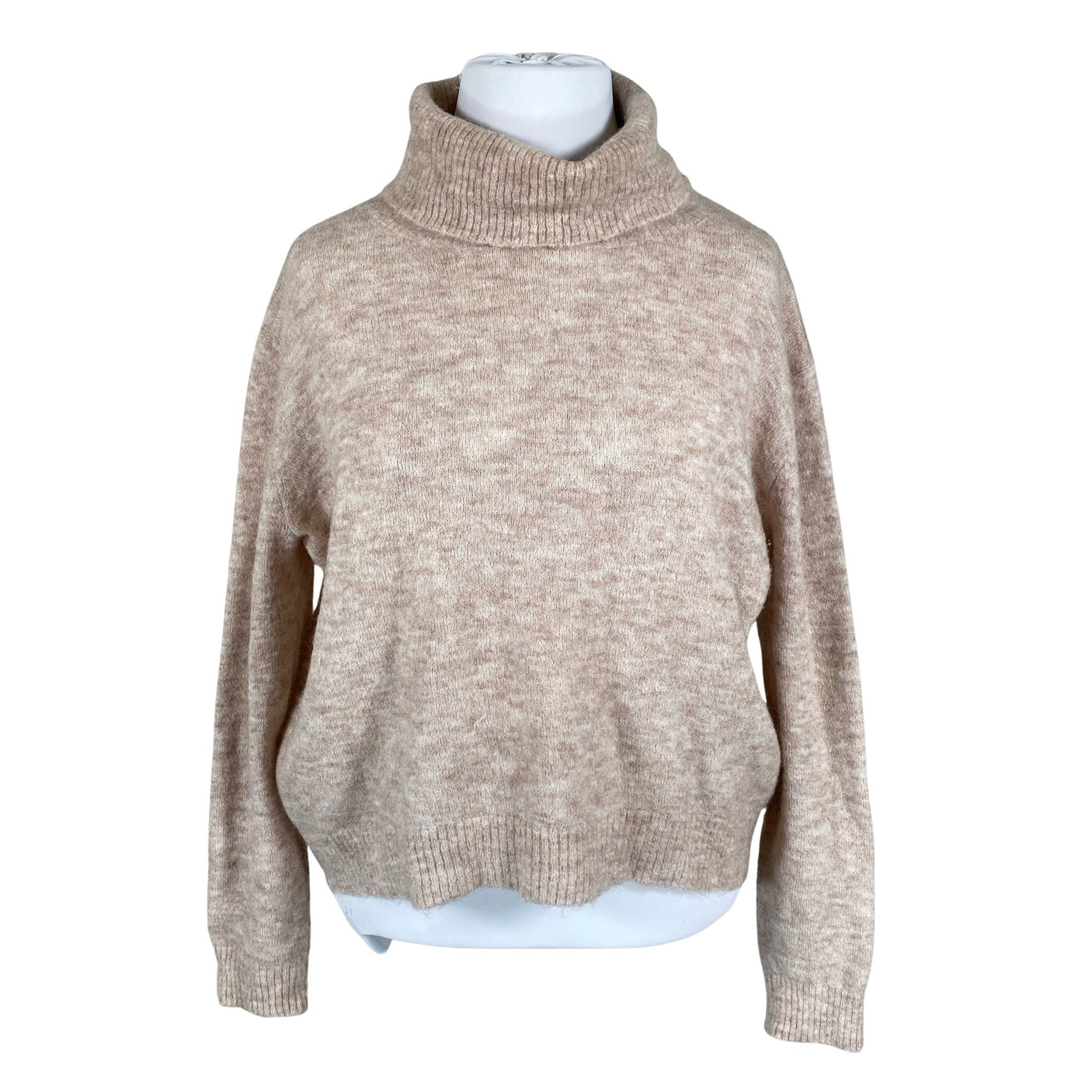 Naisten Sand Jeans - Neulepaita, koko 42 - Beige (1)