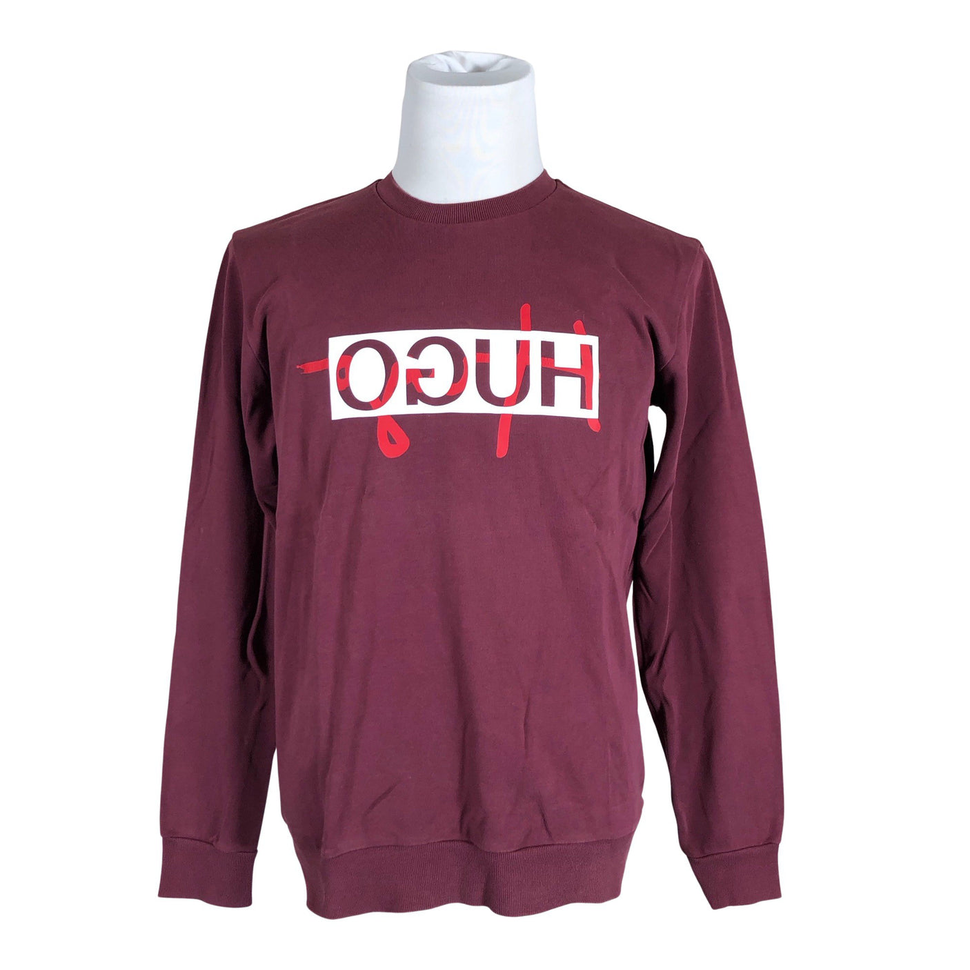 Miesten Hugo Boss - Collegepaita, koko L - Viininpunainen (1)