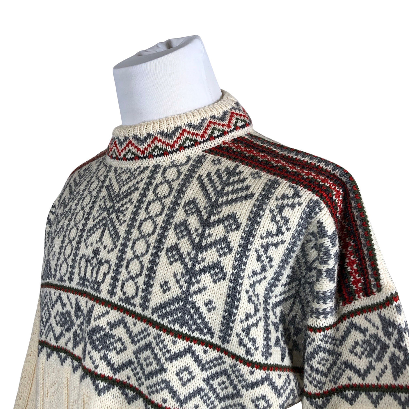 Miesten Dale of Norway - Neulepaita, koko XXL - Luonnonvalkoinen (3)