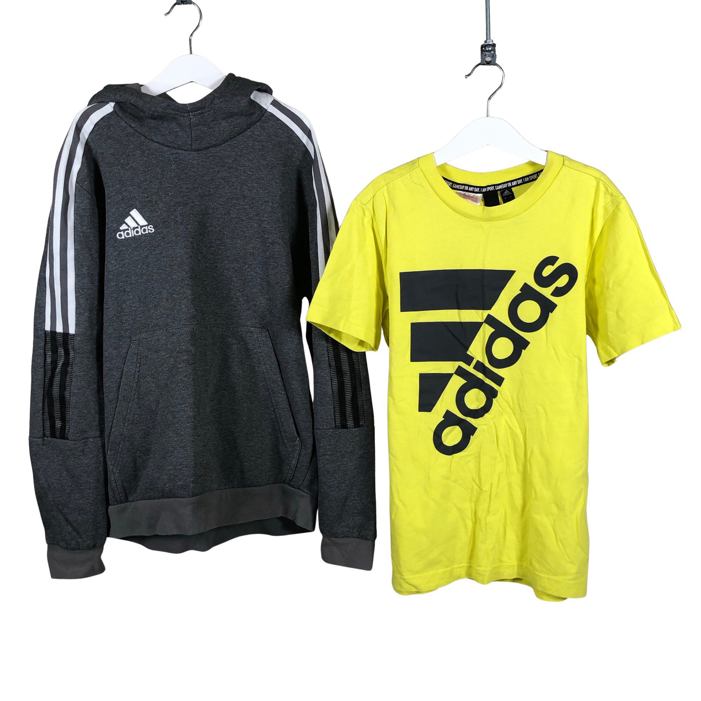 Unisex Adidas - Huppari, koko 146 - 152 - Harmaa (1)