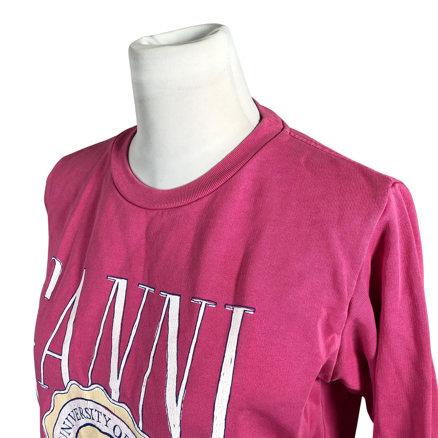 Naisten Ganni - Collegepaita, koko 34 - Pinkki (3)