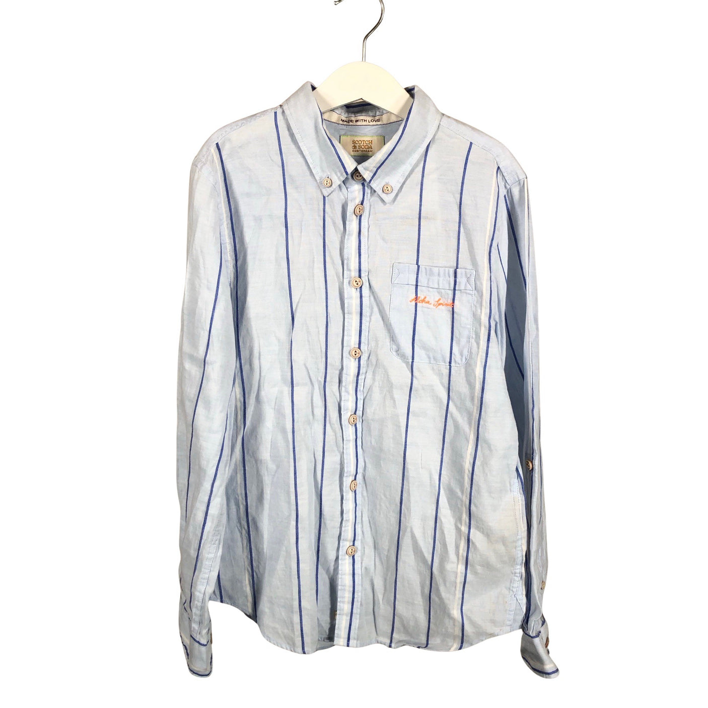 Poikien Scotch&Soda - Kauluspaita, koko 146 - 152 - Vaaleansininen (1)