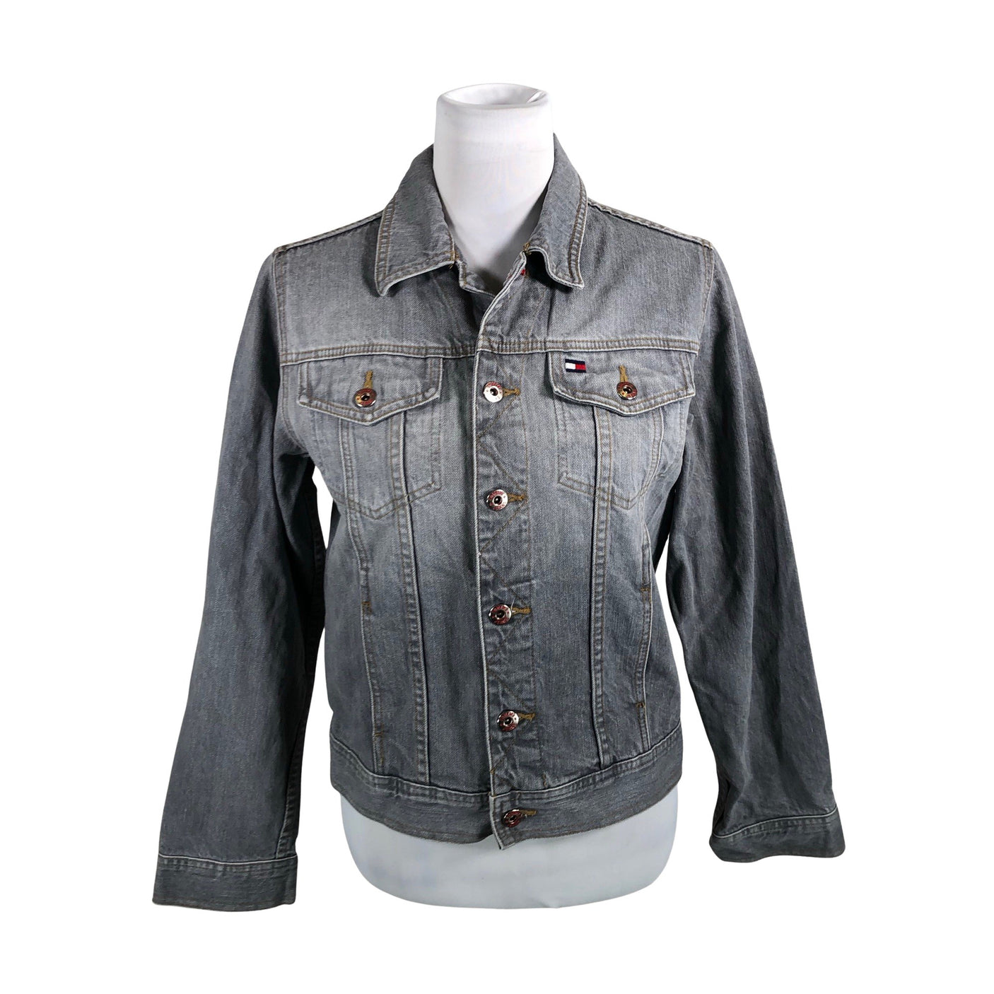 Naisten Tommy Jeans (Tommy Hilfiger) - Farkkutakki, koko 40 - Harmaa (1)