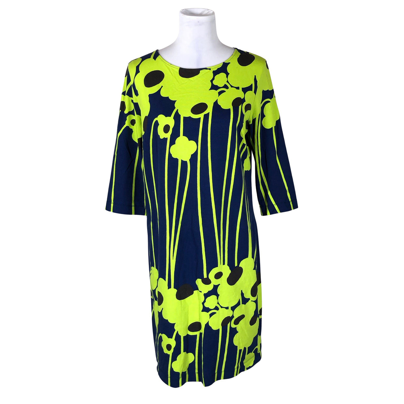 Naisten Marimekko - Trikoomekko, koko 40 - Sininen (1)