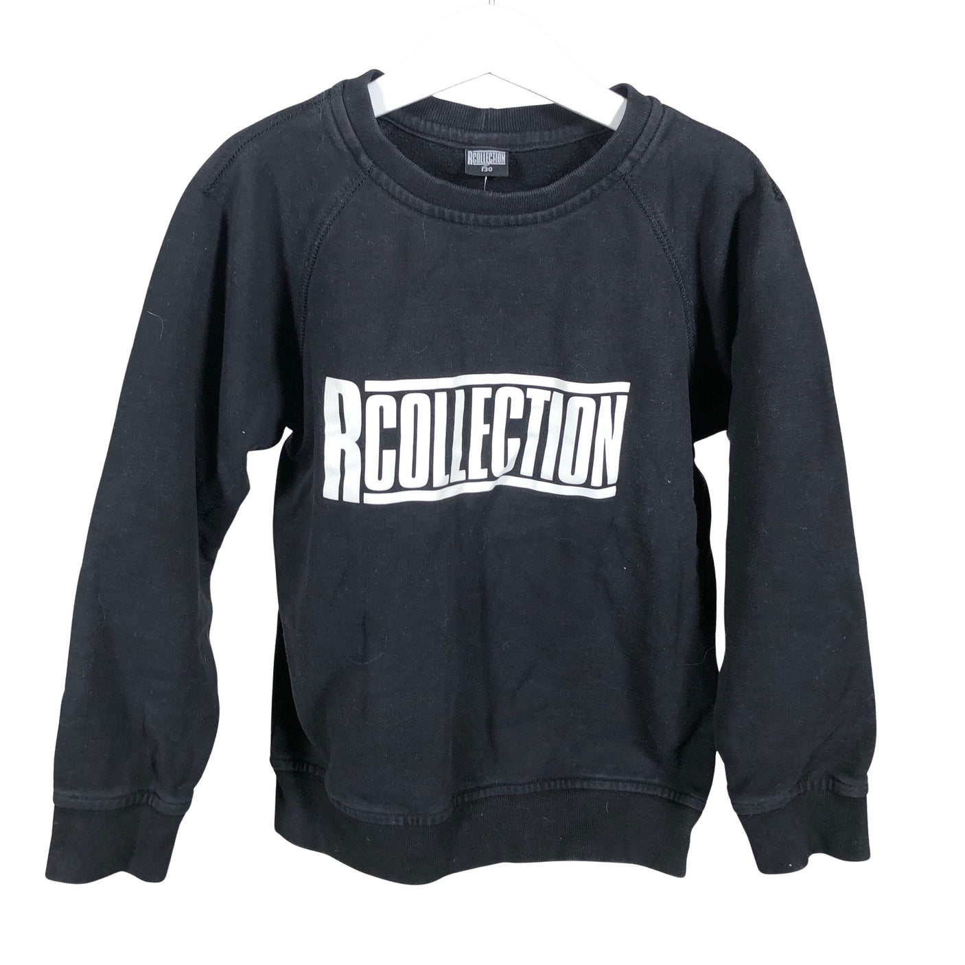 Unisex R-collection - Collegepaita, koko 128 - 134 - Musta (1)