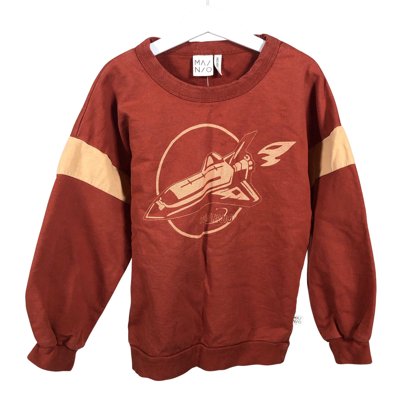 Unisex Mainio - Collegepaita, koko 122 - 128 - Oranssi (1)