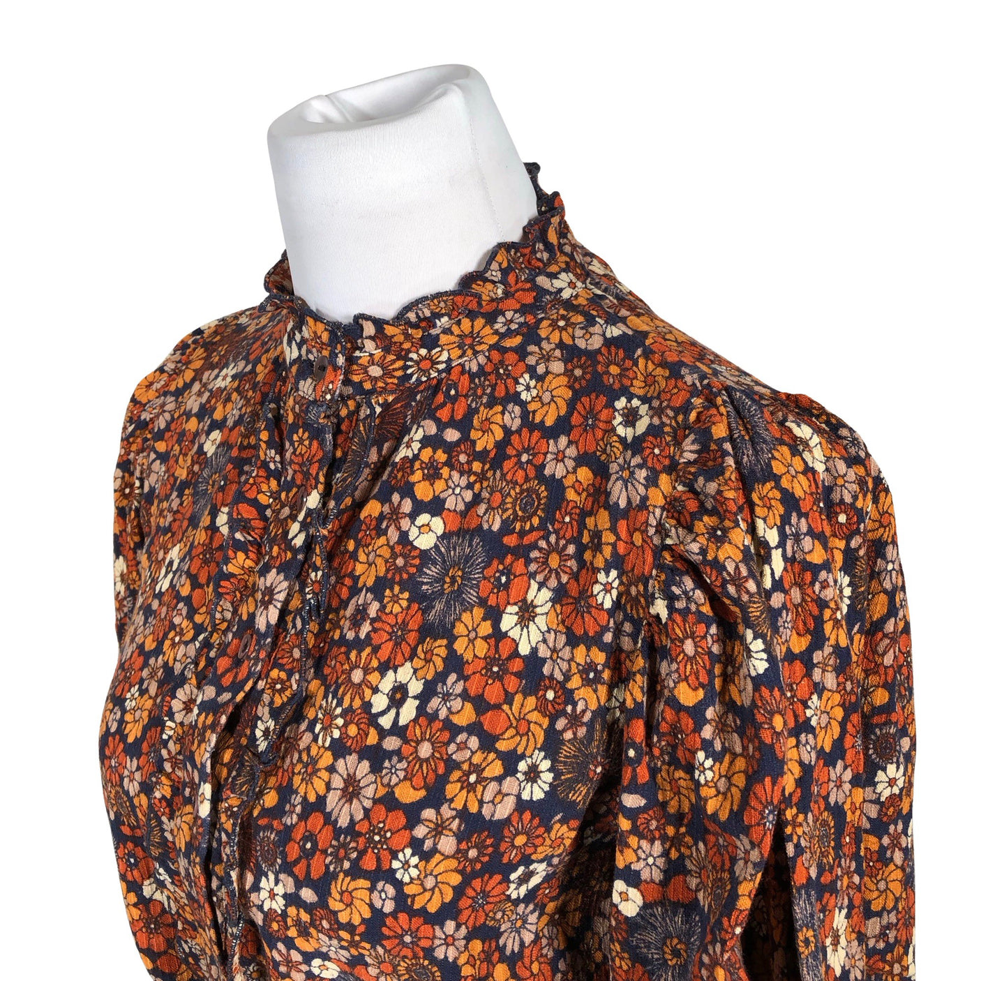 Naisten Antik Batik - Sifonkimekko, koko 34 - Sininen (3)