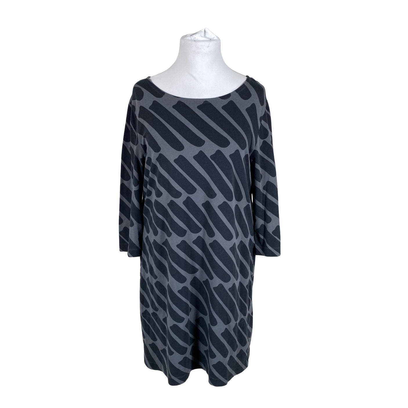 Naisten Marimekko - Trikoomekko, koko 44 - Harmaa (1)