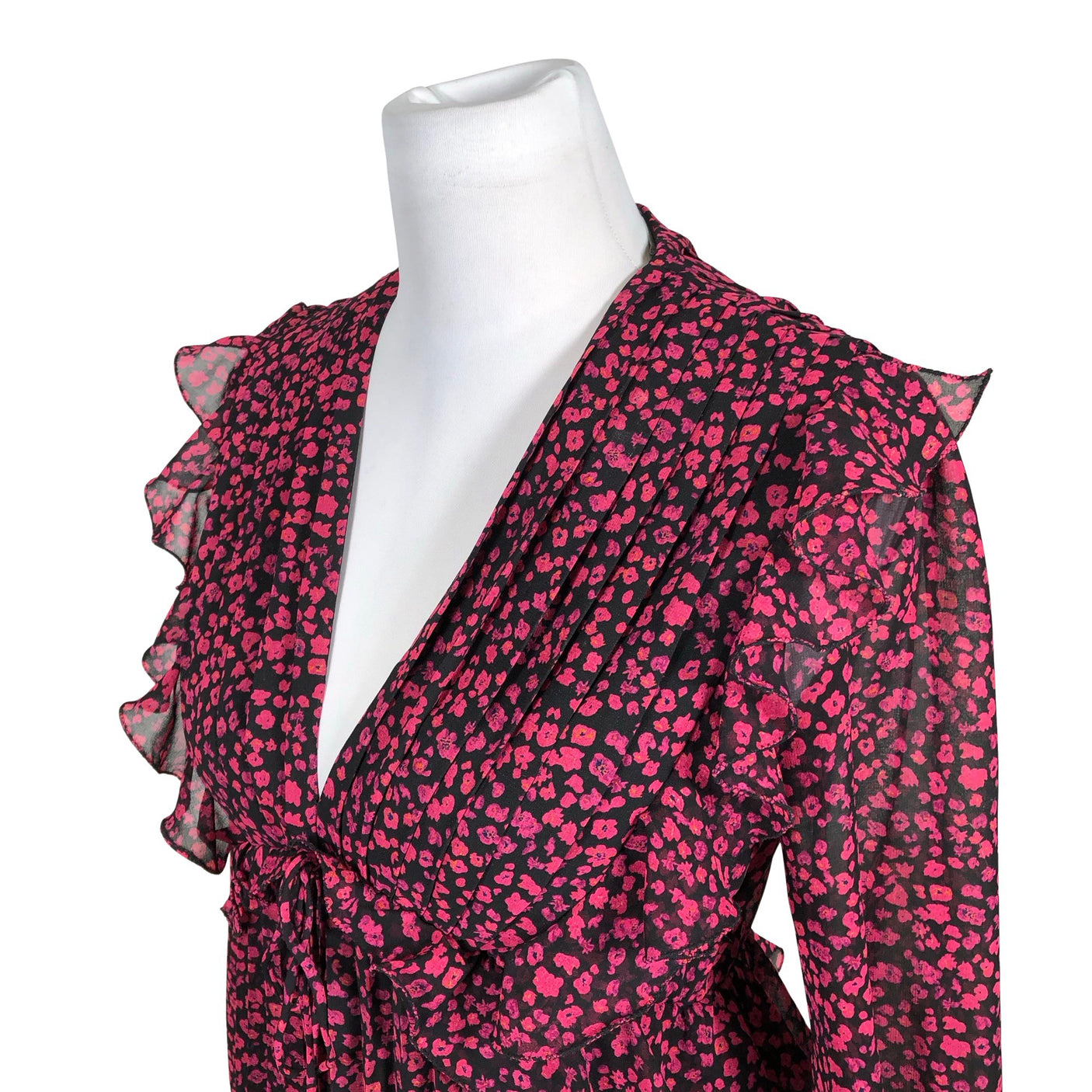 Naisten The Kooples - Sifonkimekko, koko 36 - Pinkki (3)