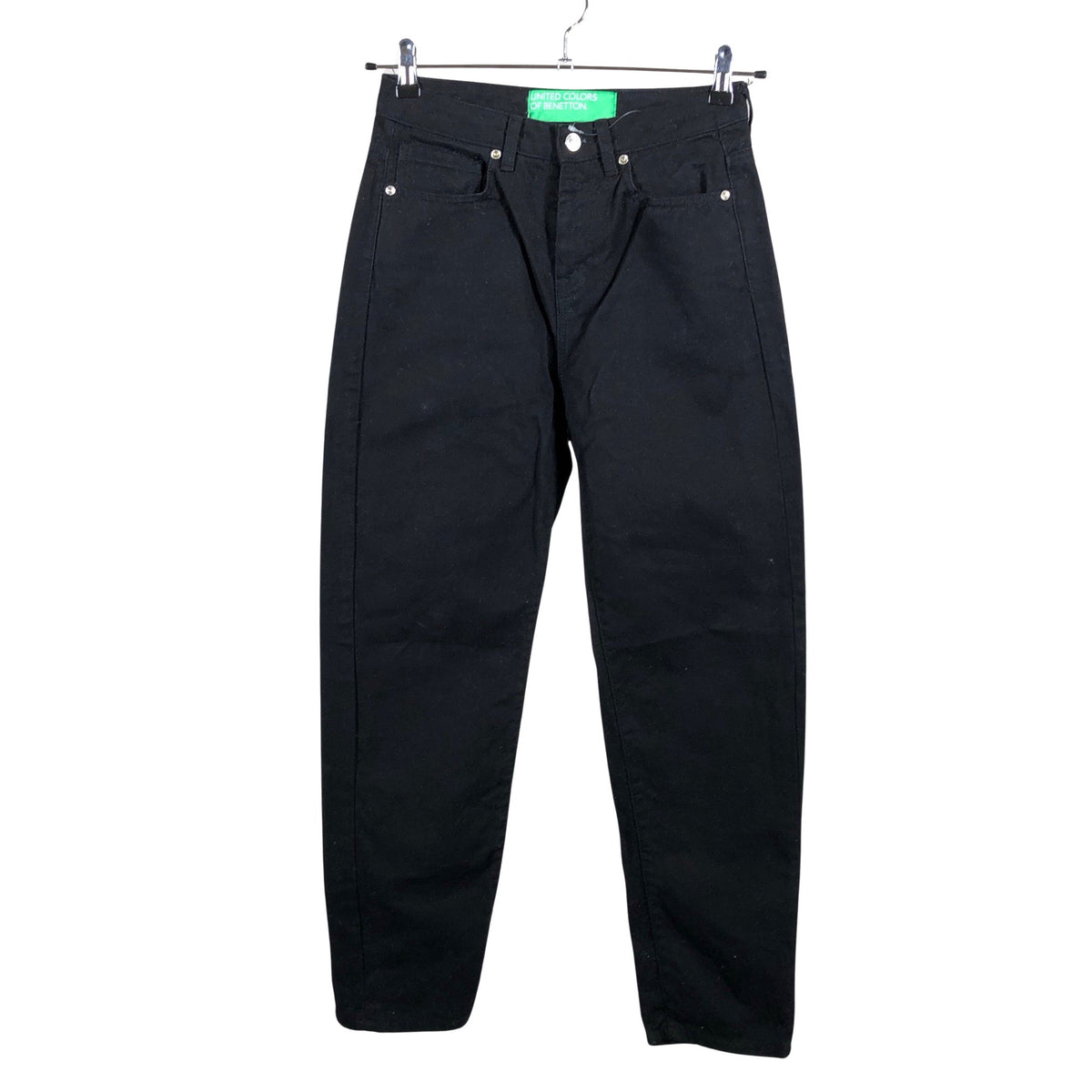 Naisten Benetton - Farkut, koko W27 - Musta (1)