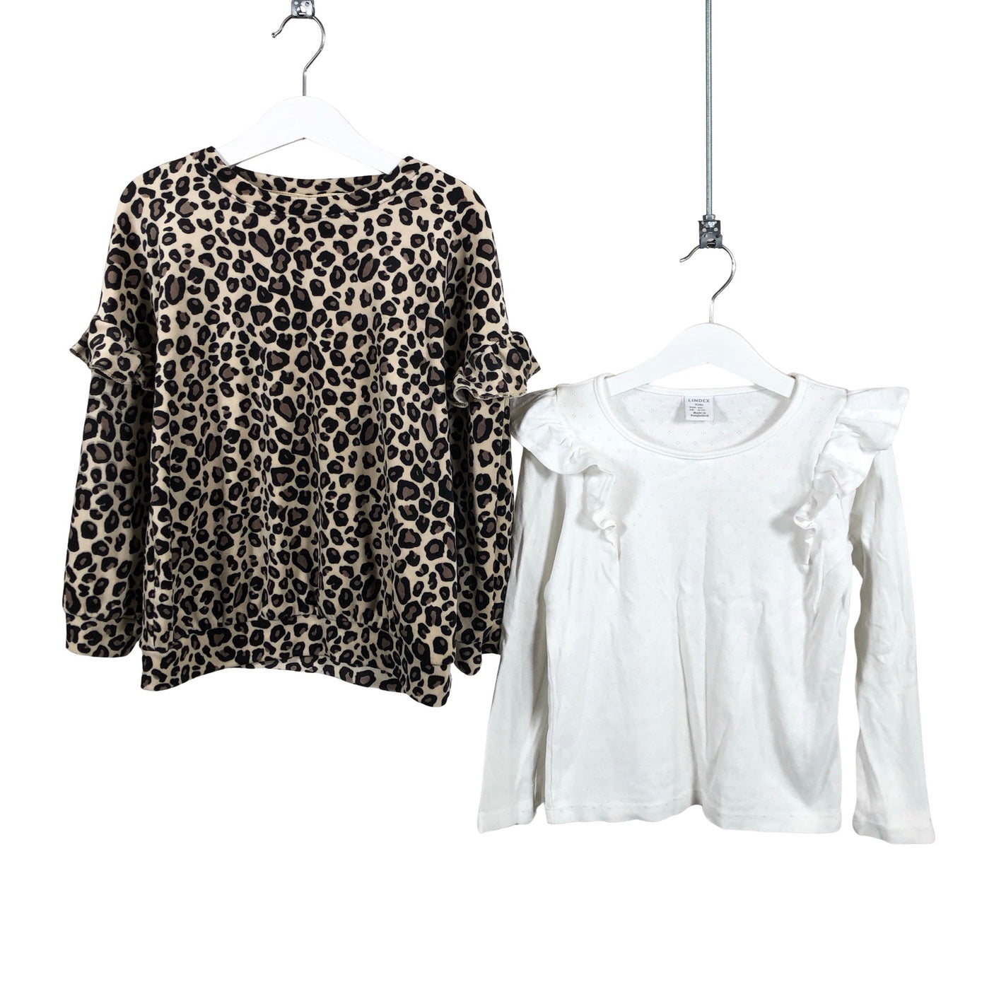 Tyttöjen Lindex - Collegepaita, koko 116 - 122 - Beige (1)