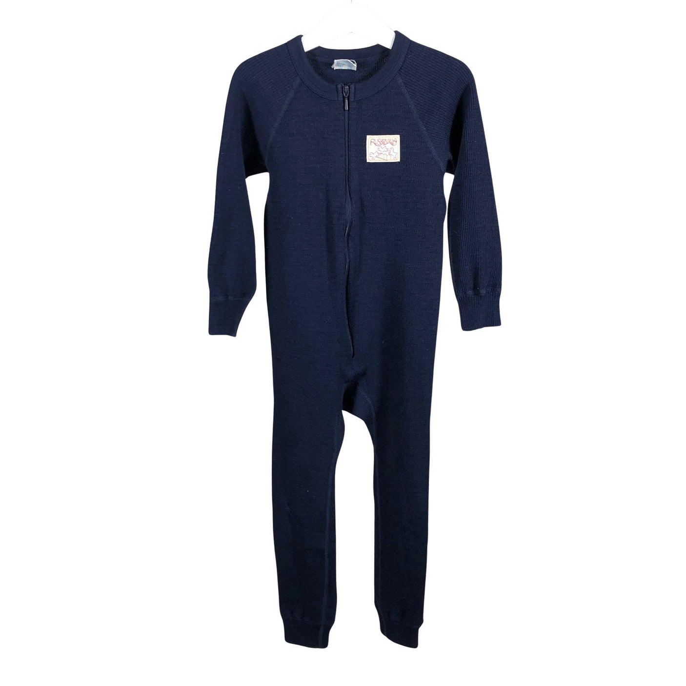 Unisex Ruskovilla - Villahaalari, koko 104 - 110 - Sininen (1)