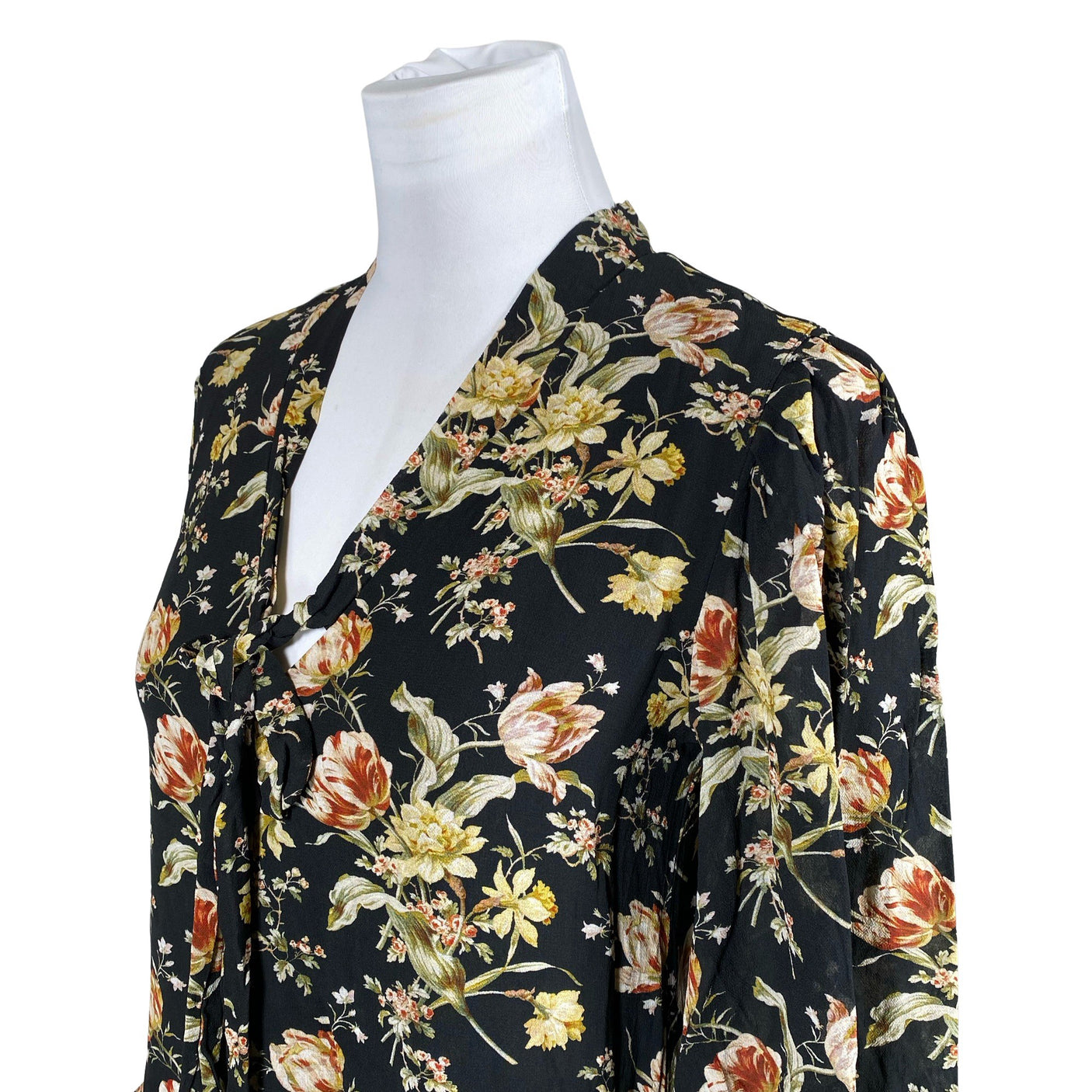 Naisten Andiata - Sifonkimekko, koko 36 - Musta (2)