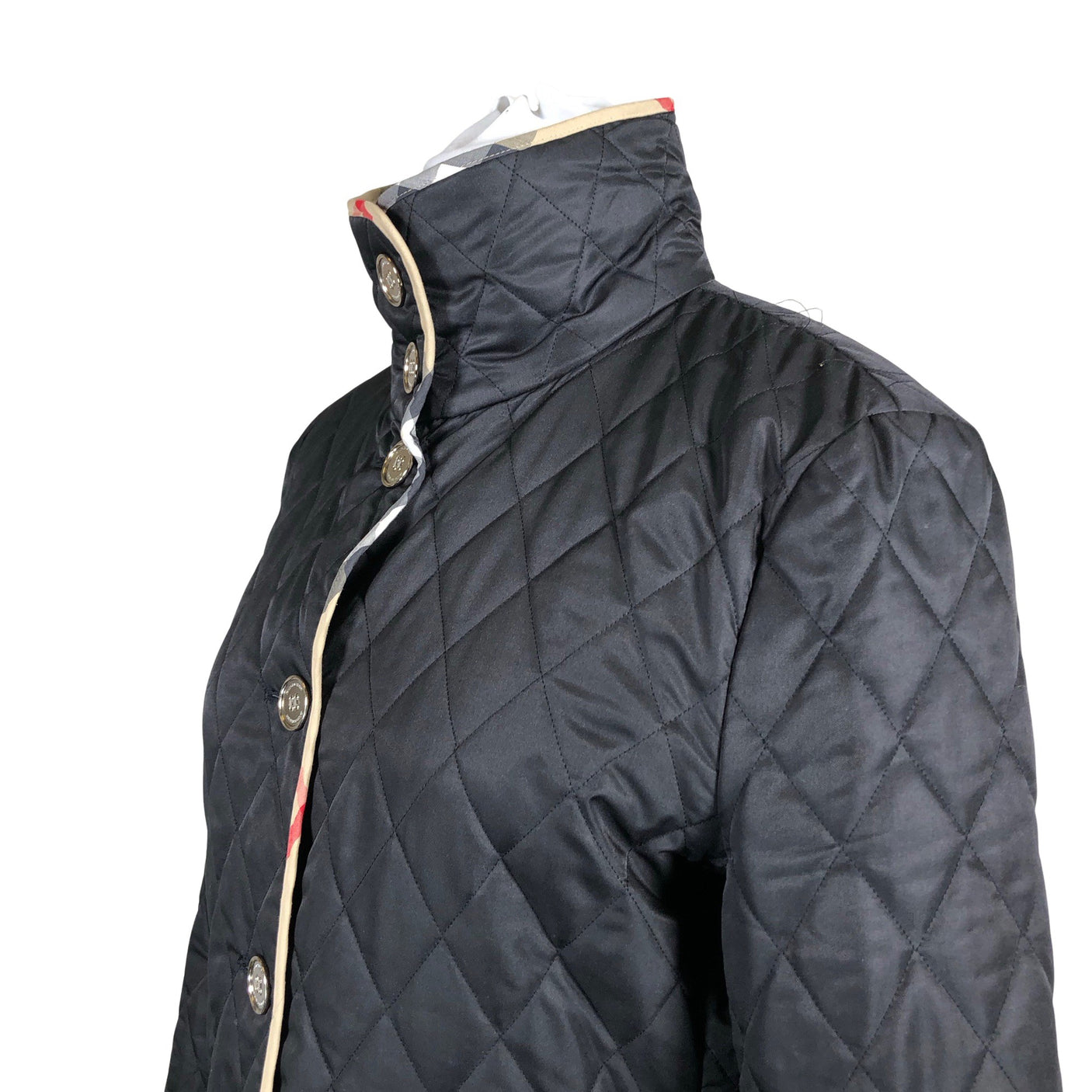 Naisten Burberry - Tikkitakki, koko 42 - Musta (3)