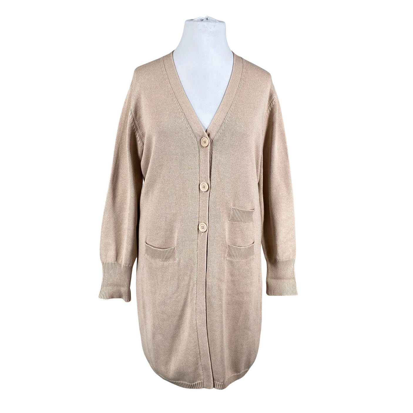 Naisten Voglia - Neuletakki, koko 44 - Beige (1)