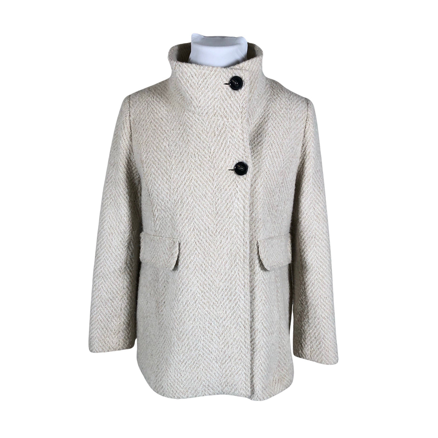 Naisten Caroll - Villakangastakki, koko 44 - Beige (1)