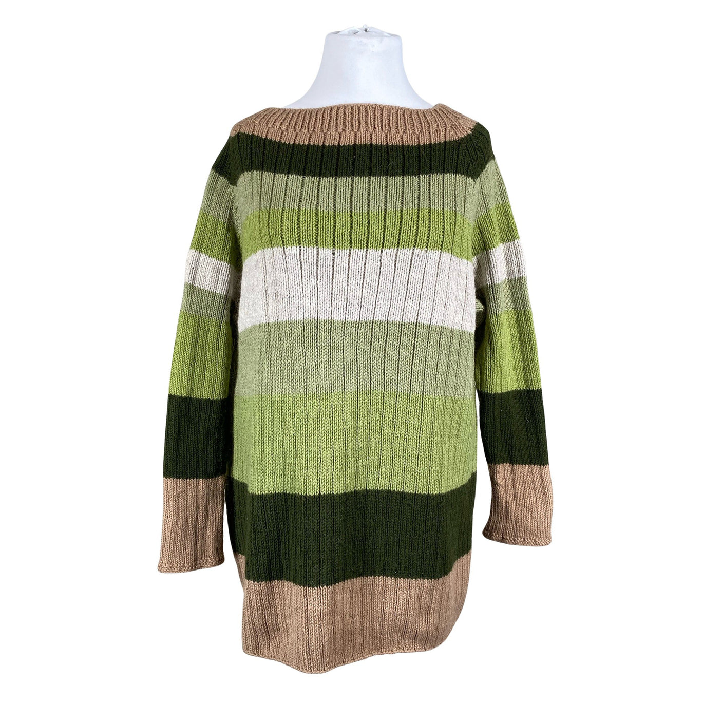Naisten Handmade - Neuletunika, koko 48 - Vihreä (1)