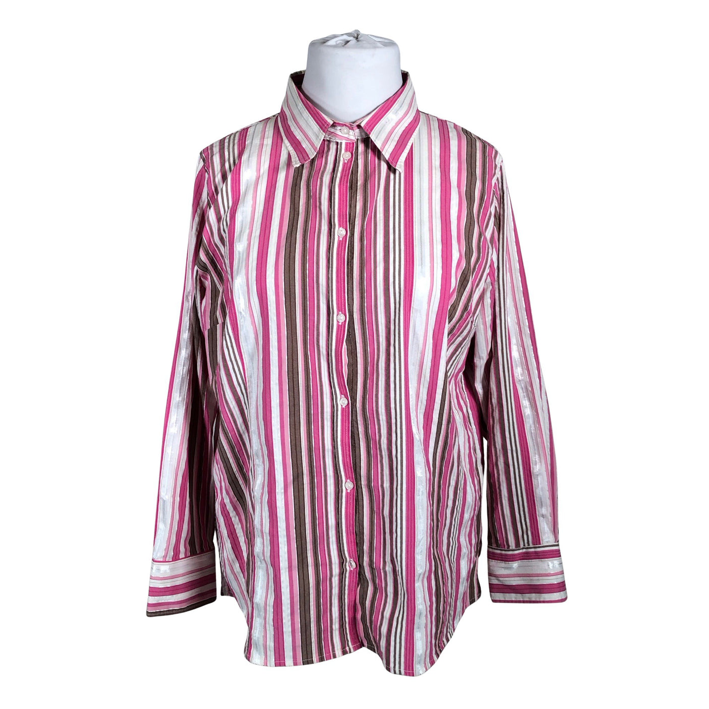 Naisten Global - Kauluspaita, koko 52 - Pinkki (1)