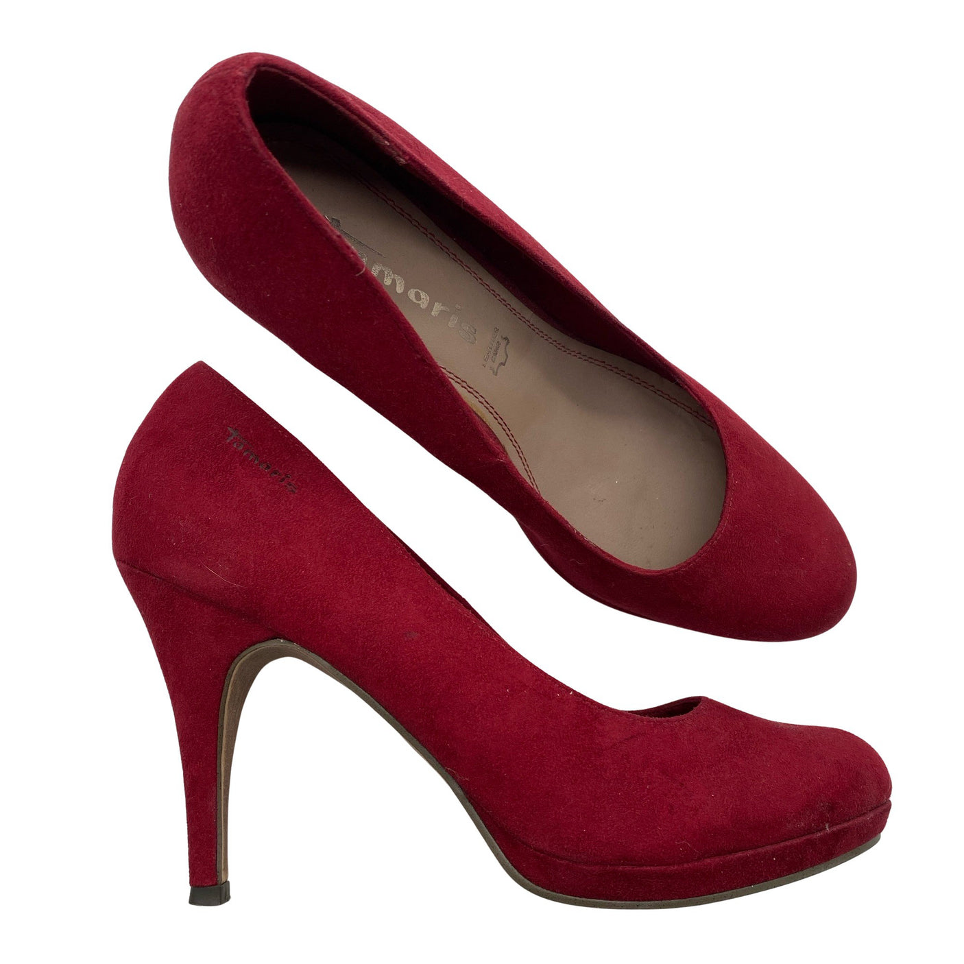Naisten Tamaris - Korkokengät, koko 41 - Viininpunainen (1)