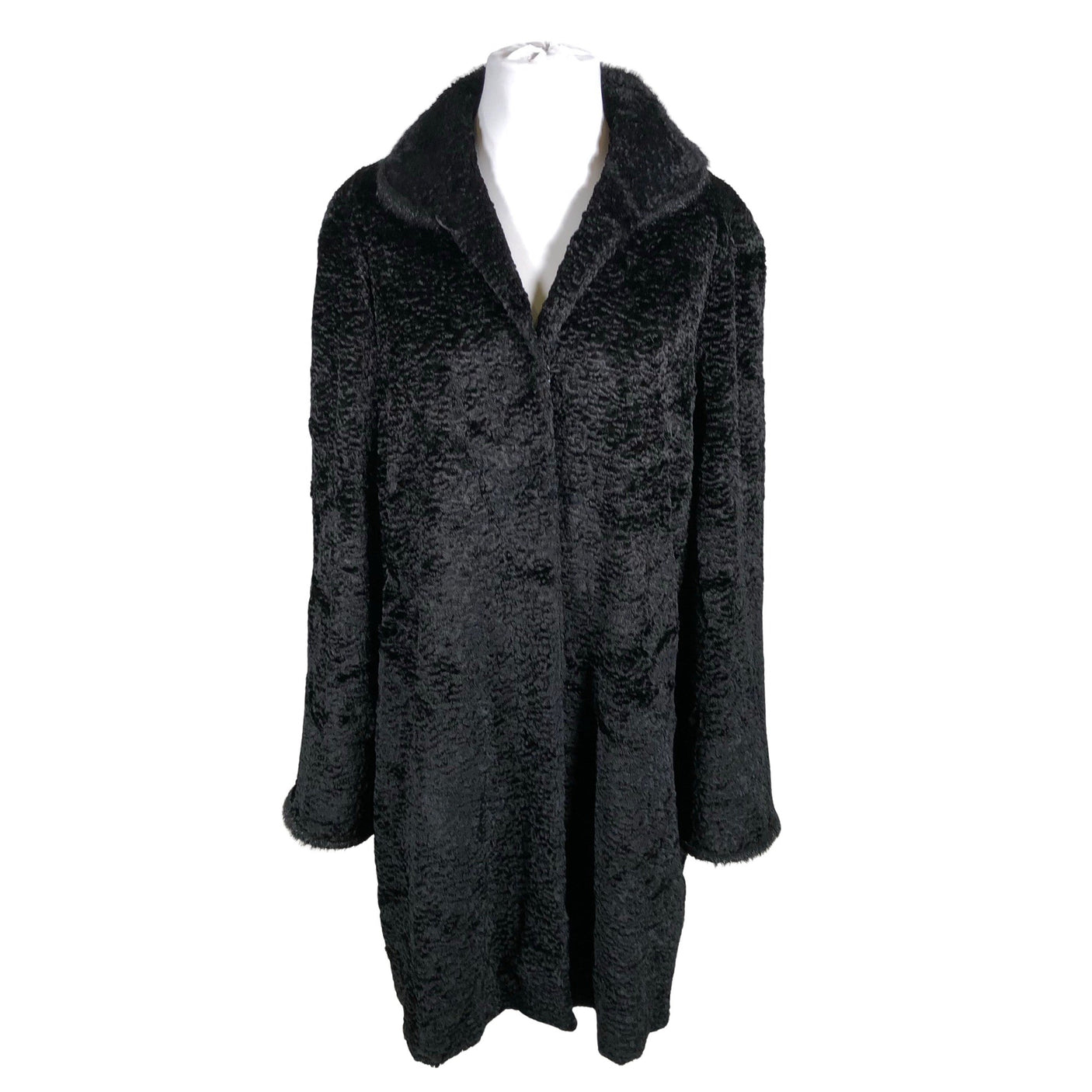 Naisten Alexandra - Tekoturkistakki, koko 44 - Musta (1)