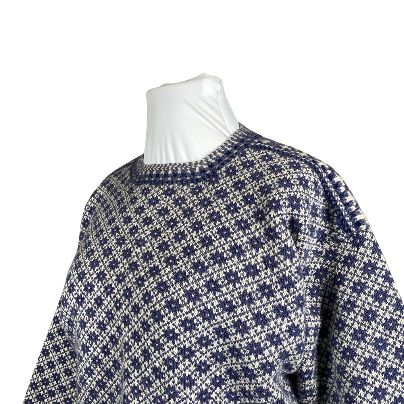 Naisten Handmade - Neulepaita, koko 42 - Sininen (3)