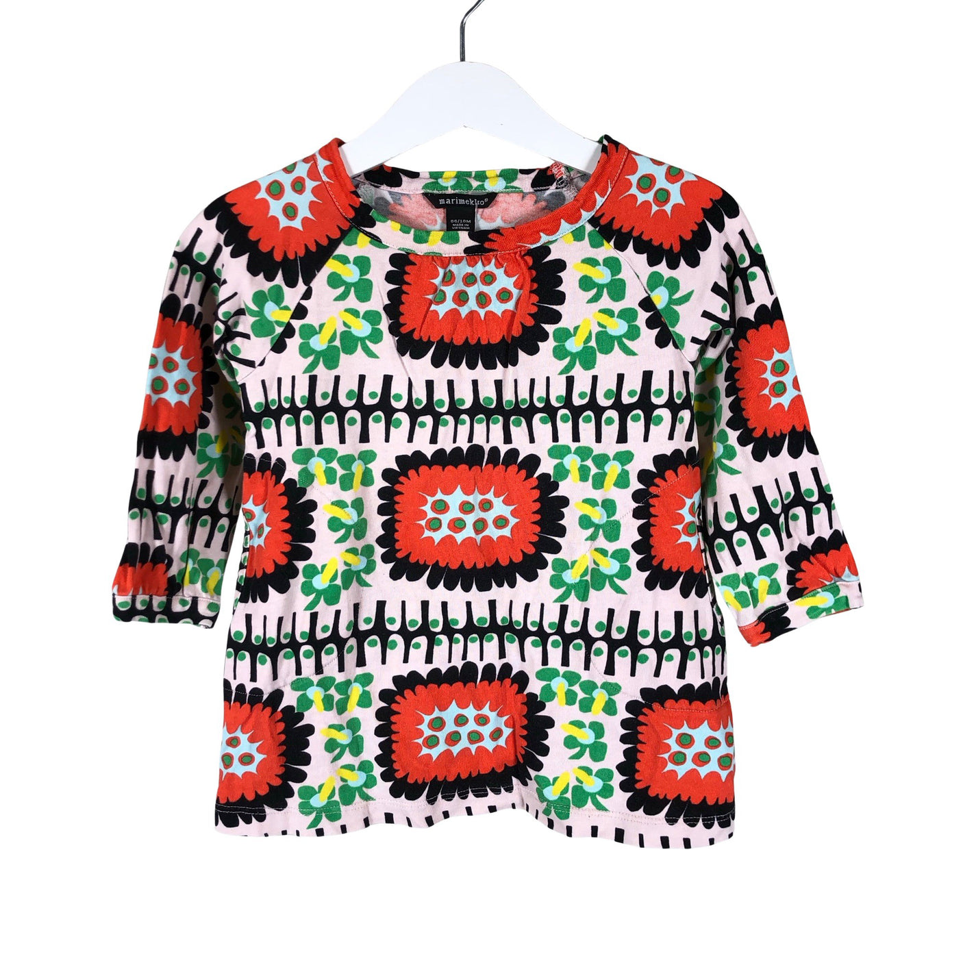 Tyttöjen Marimekko - Trikoomekko, koko 80 - 86 - Vaaleanpunainen (1)