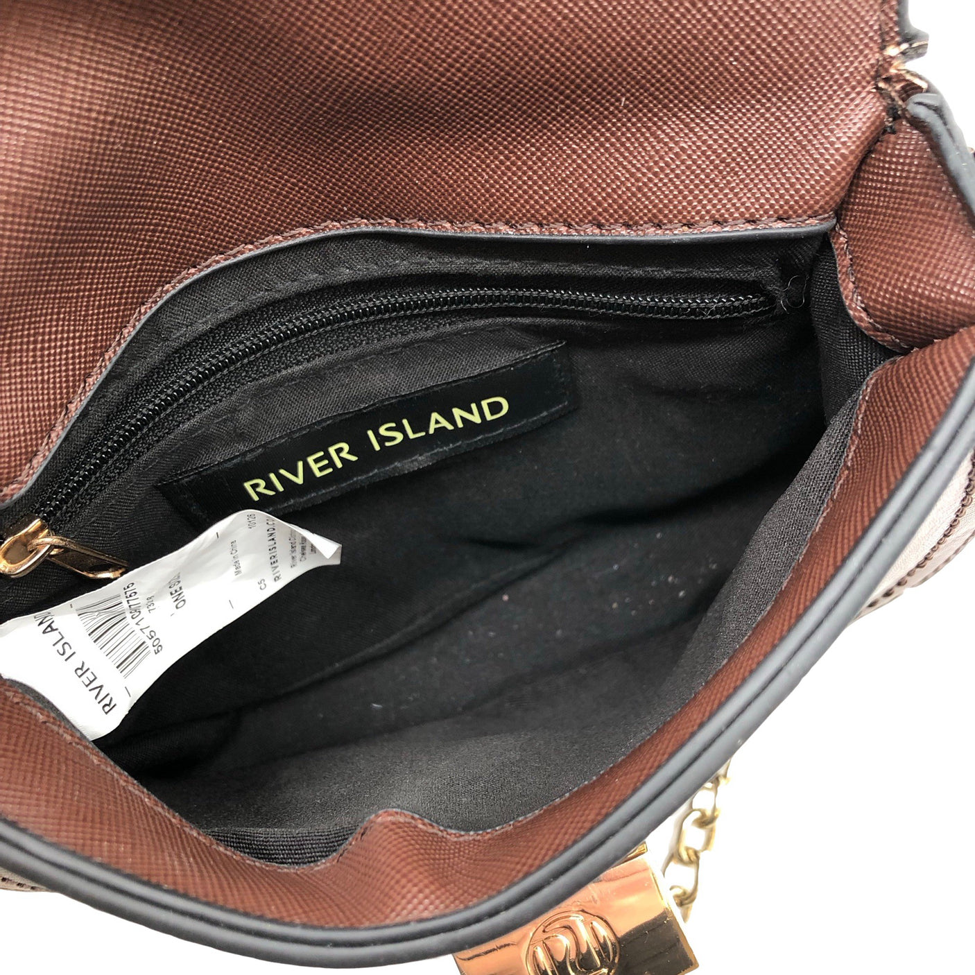 Naisten River Island - Olkalaukku, koko Mini - Ruskea (3)