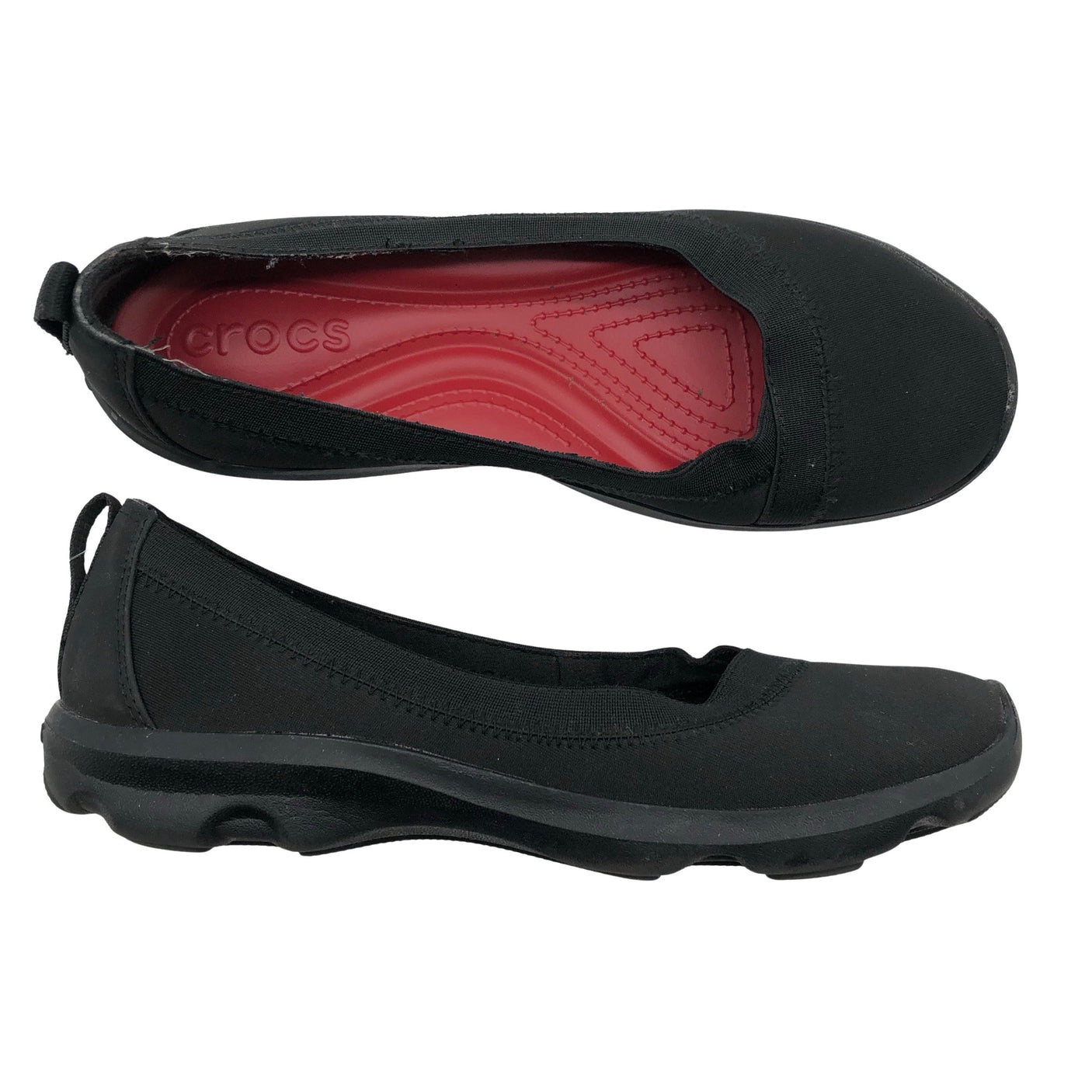 Naisten Crocs - Ballerinat, koko 37 - Musta (1)