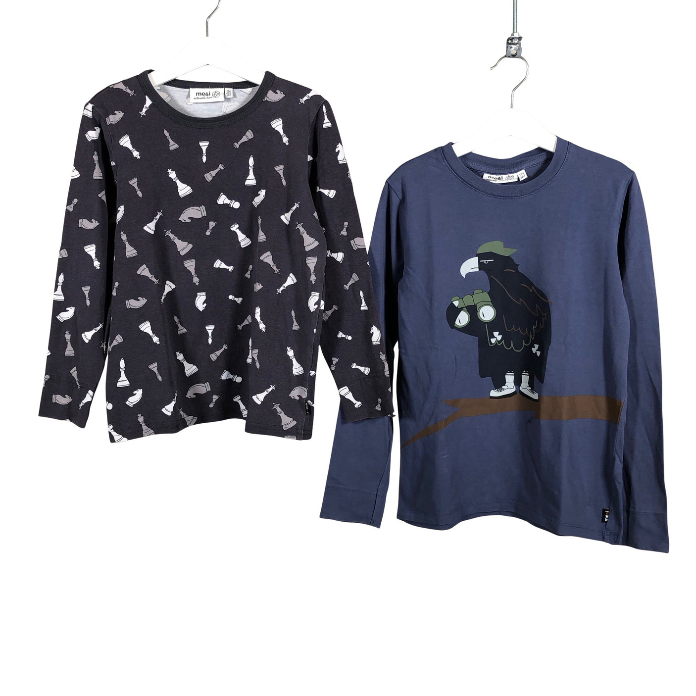 Unisex me&i - Trikoopaita, koko 134 - 140 - Harmaa (1)