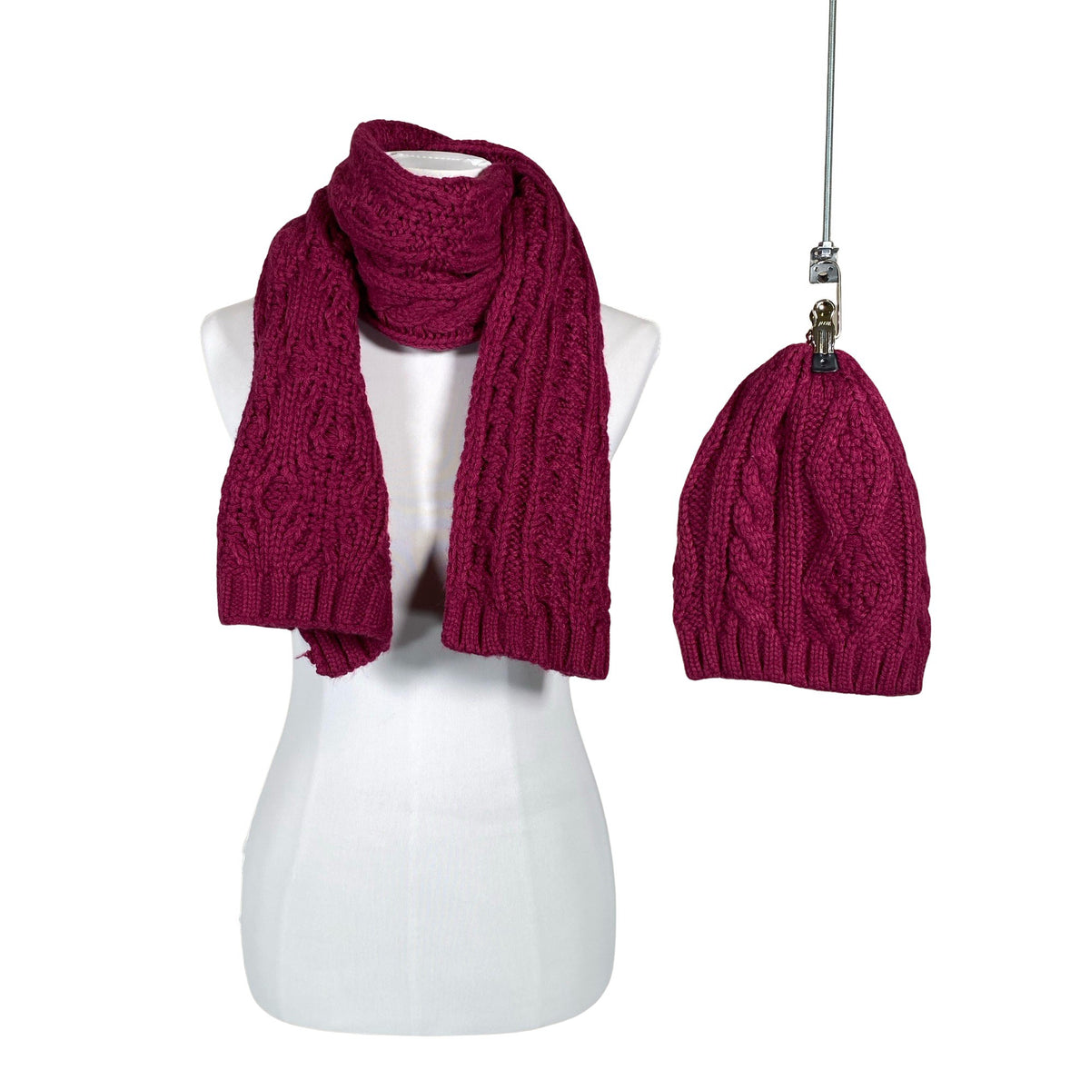 Naisten Benetton - Talvipipo, koko 52 - 54 cm - Violetti (1)
