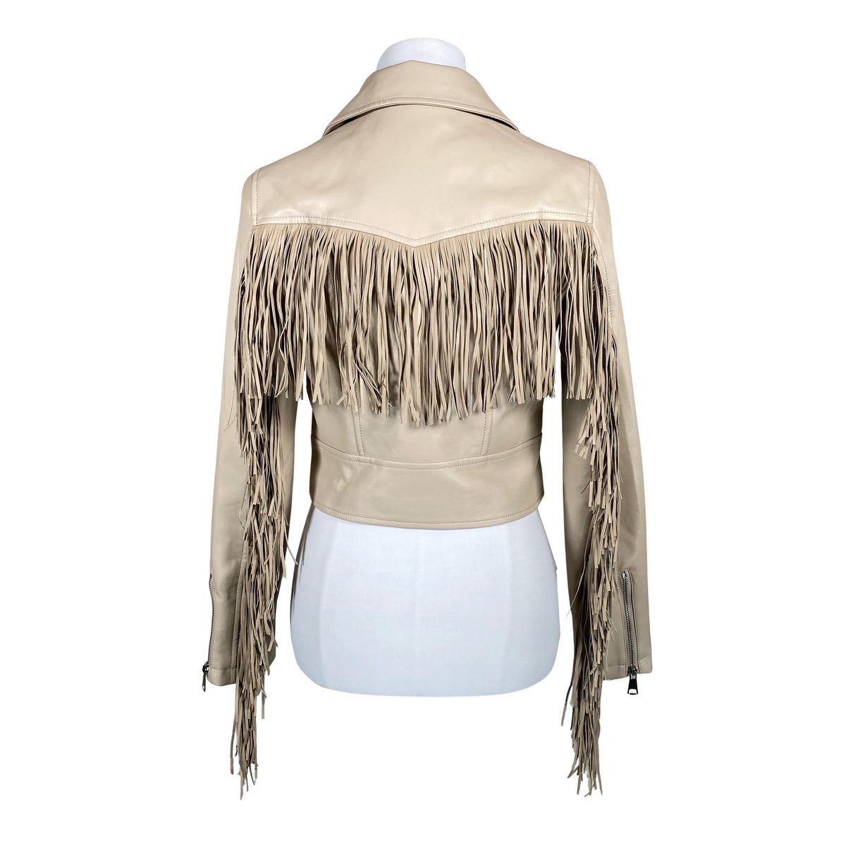 Naisten Copperose - Nahkatakki, koko 36 - Beige (2)