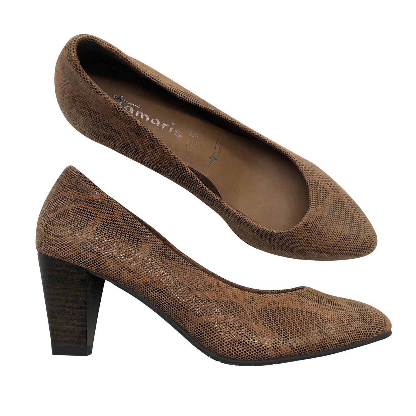 Naisten Tamaris - Korkokengät, koko 38 - Ruskea (1)