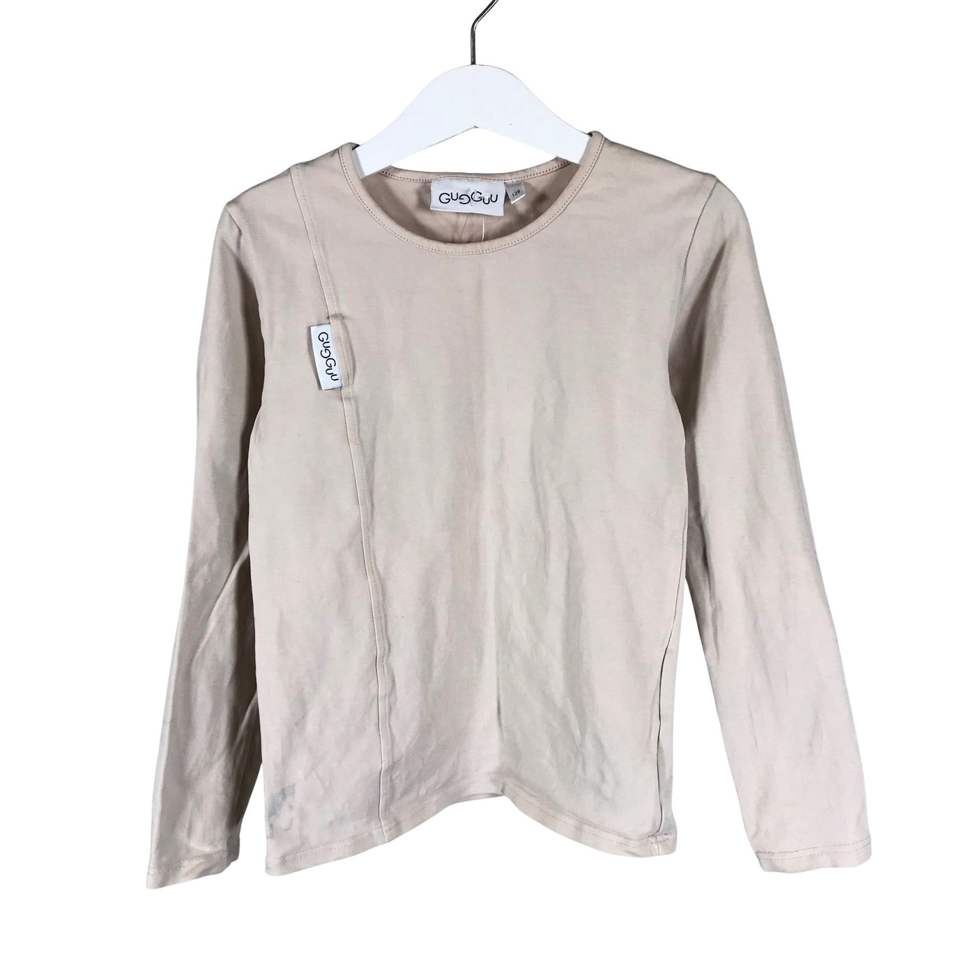 Unisex Gugguu - Trikoopaita, koko 122 - 128 - Beige (1)