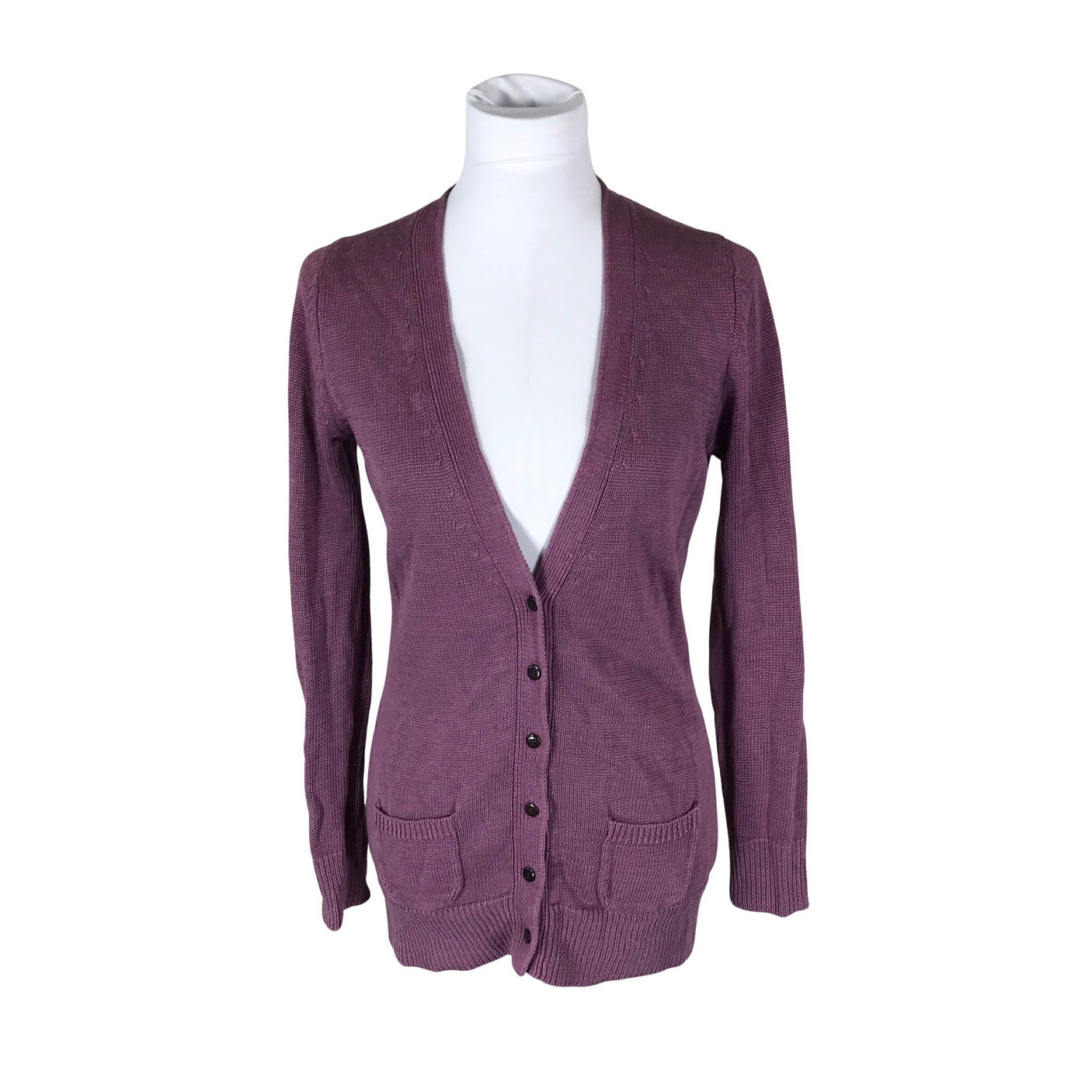 Naisten Massimo Dutti - Neuletakki, koko 36 - Violetti (1)