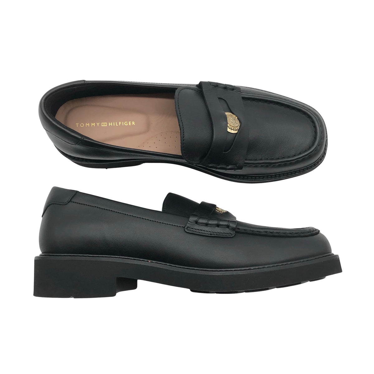 Naisten Tommy Hilfiger - Loaferit, koko 39 - Musta (1)
