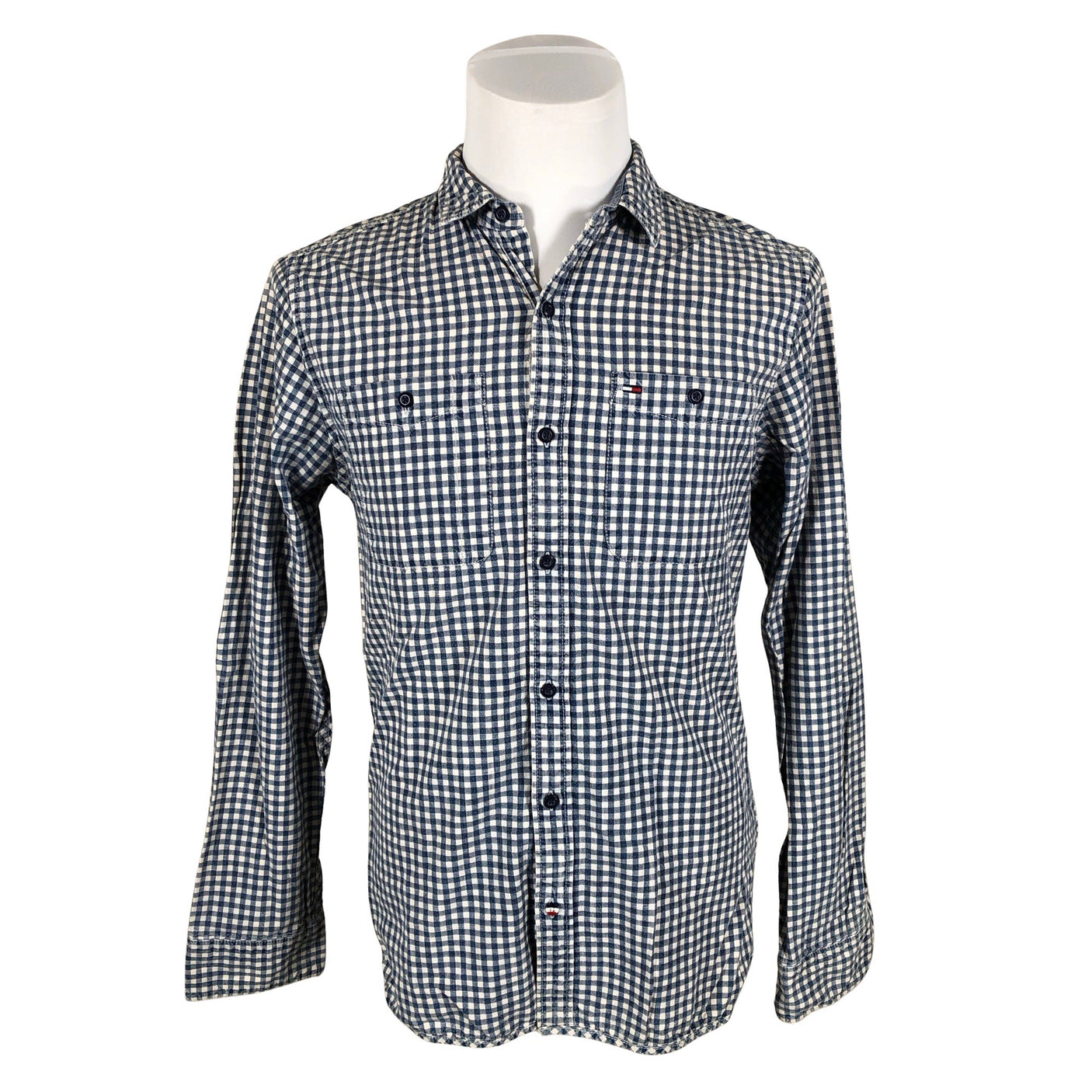 Miesten Tommy Hilfiger - Kauluspaita, koko M - Sininen (1)