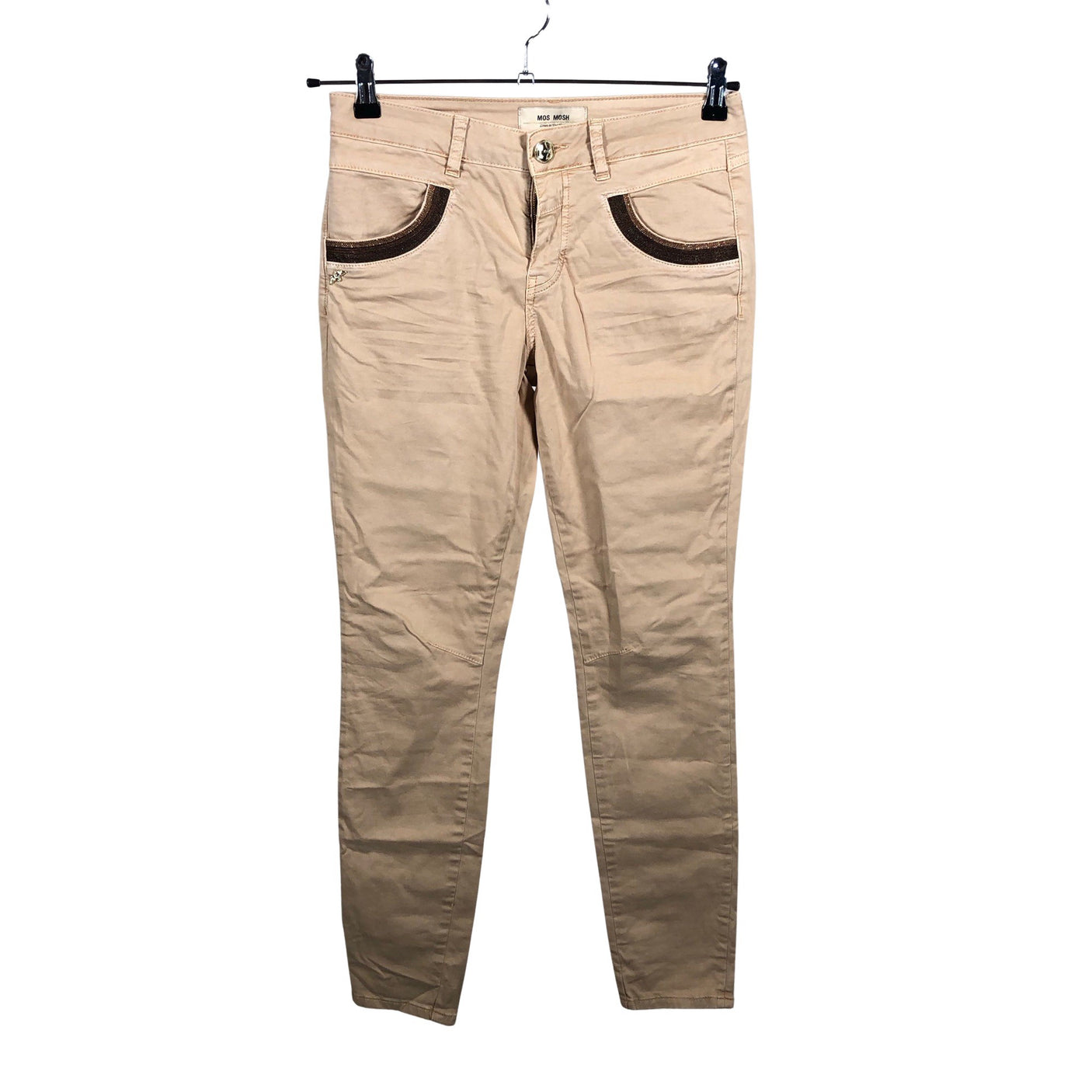 Naisten Mos Mosh - Kangashousut, koko 38 - Beige (1)