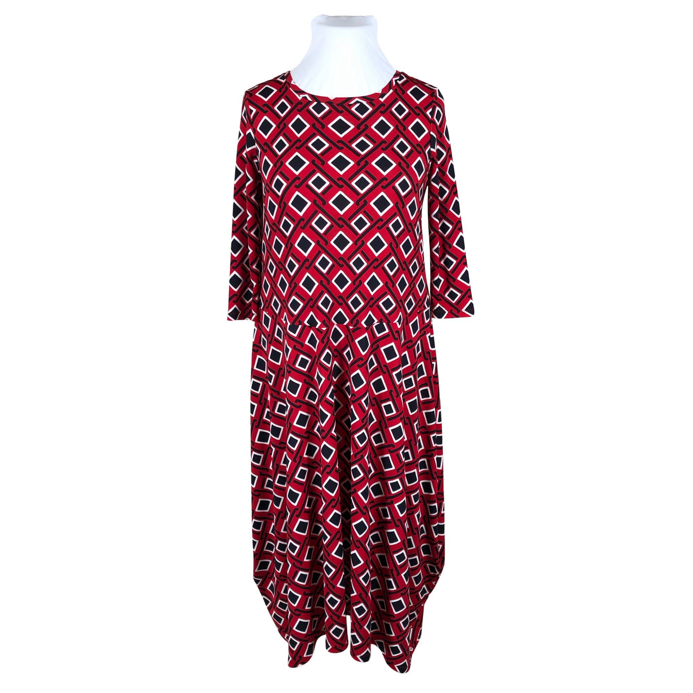 Naisten LQ Designs - Trikoomekko, koko 44 - Punainen (1)