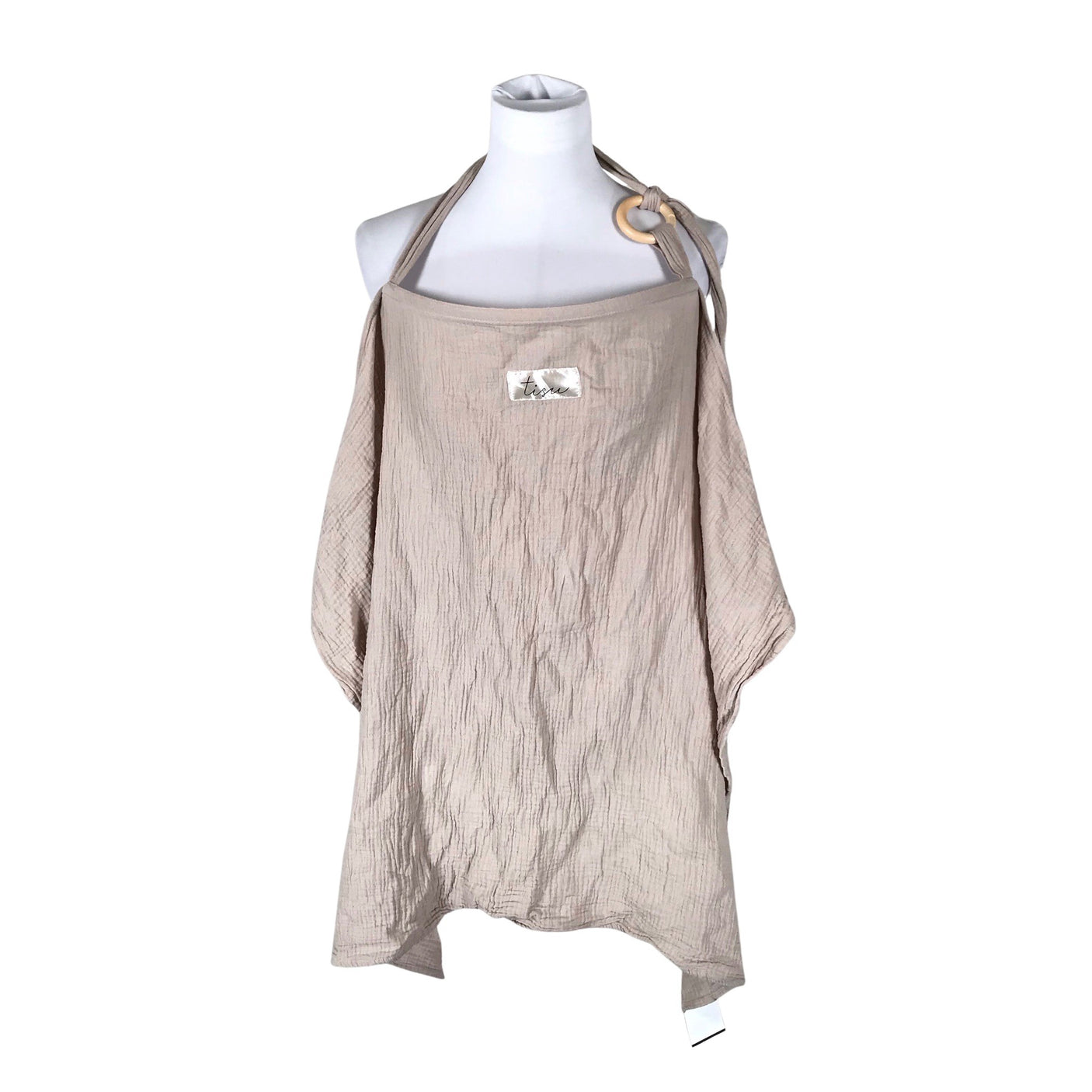 Naisten Tisu - Huivi, koko Maxi - Beige (1)