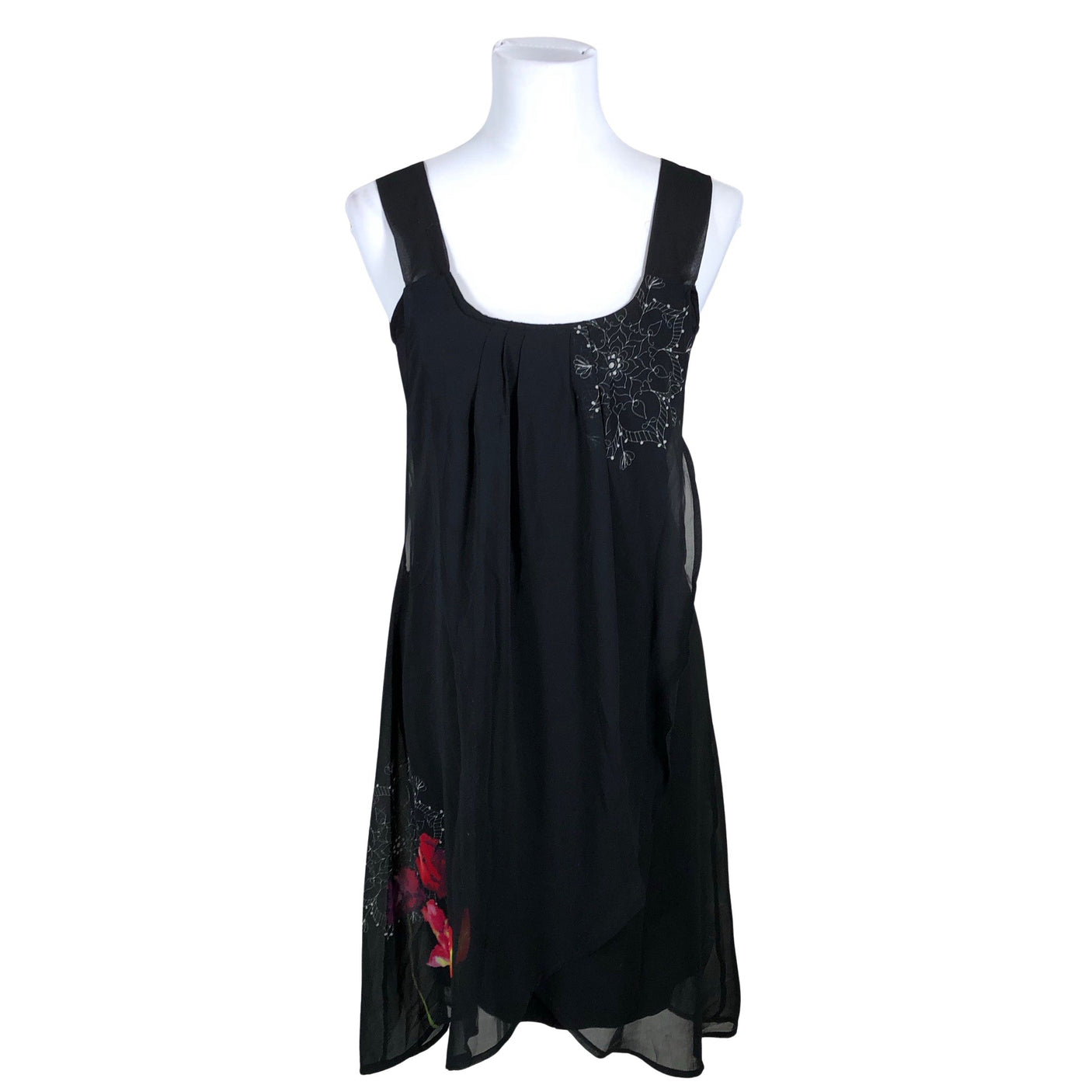 Naisten Desigual - Sifonkimekko, koko 38 - Musta (1)